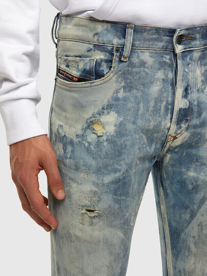 Tepphar Slim Jeans 009FM: Light Blue Wash, Treated, Stretch Fabric