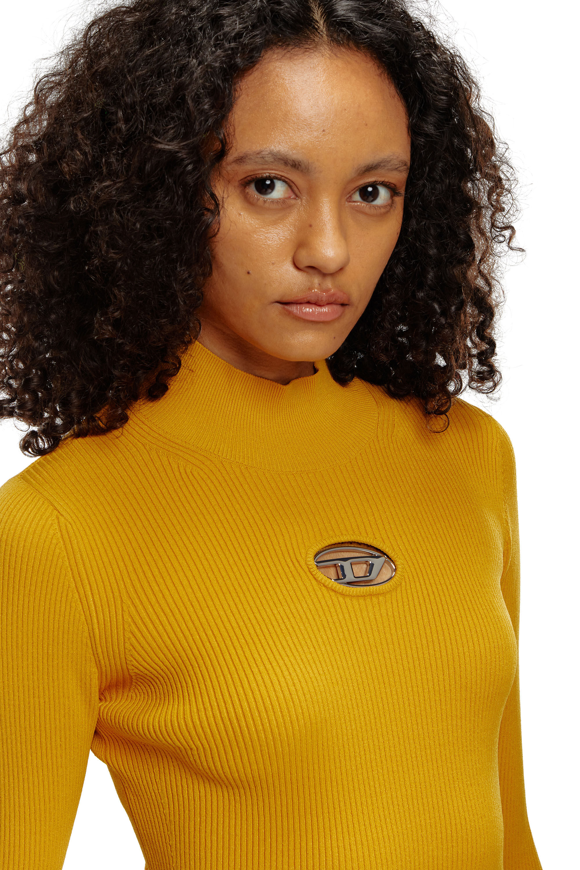Women's Rib-knit top | Brown | Diesel