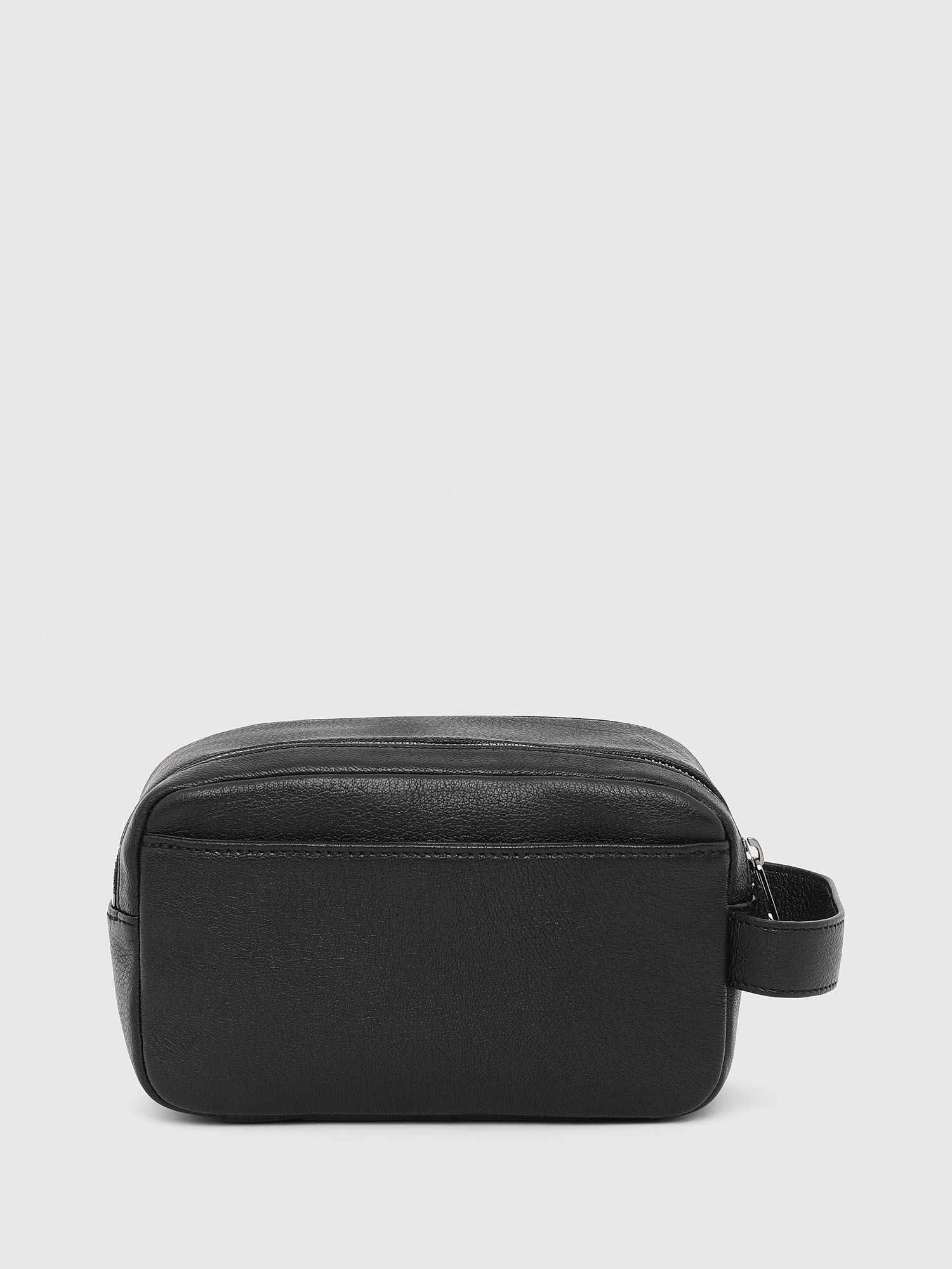 POUCHUR Man Wash bag in grained leather Diesel