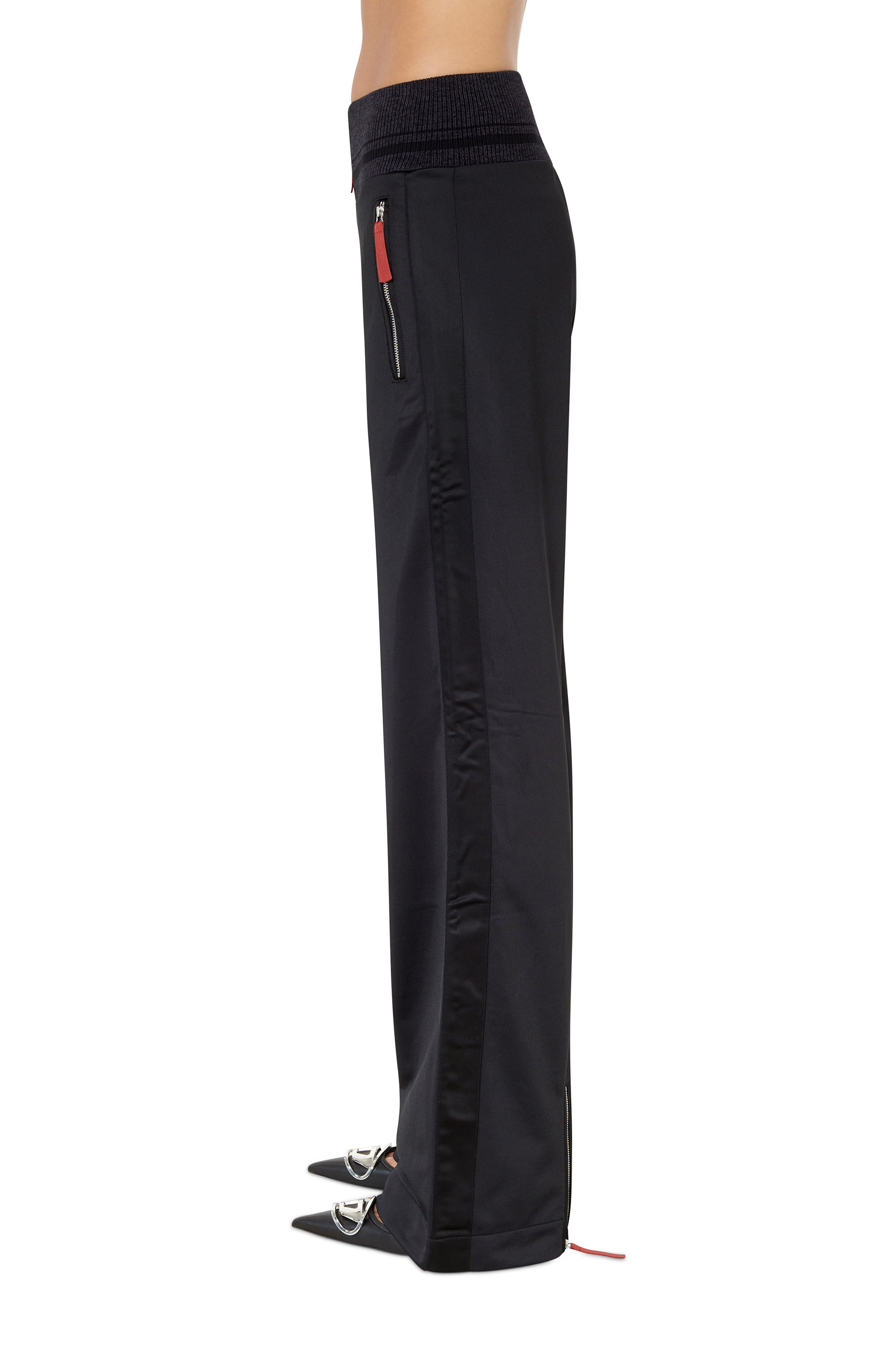 P RALLER Woman Track pants with satin bands Diesel