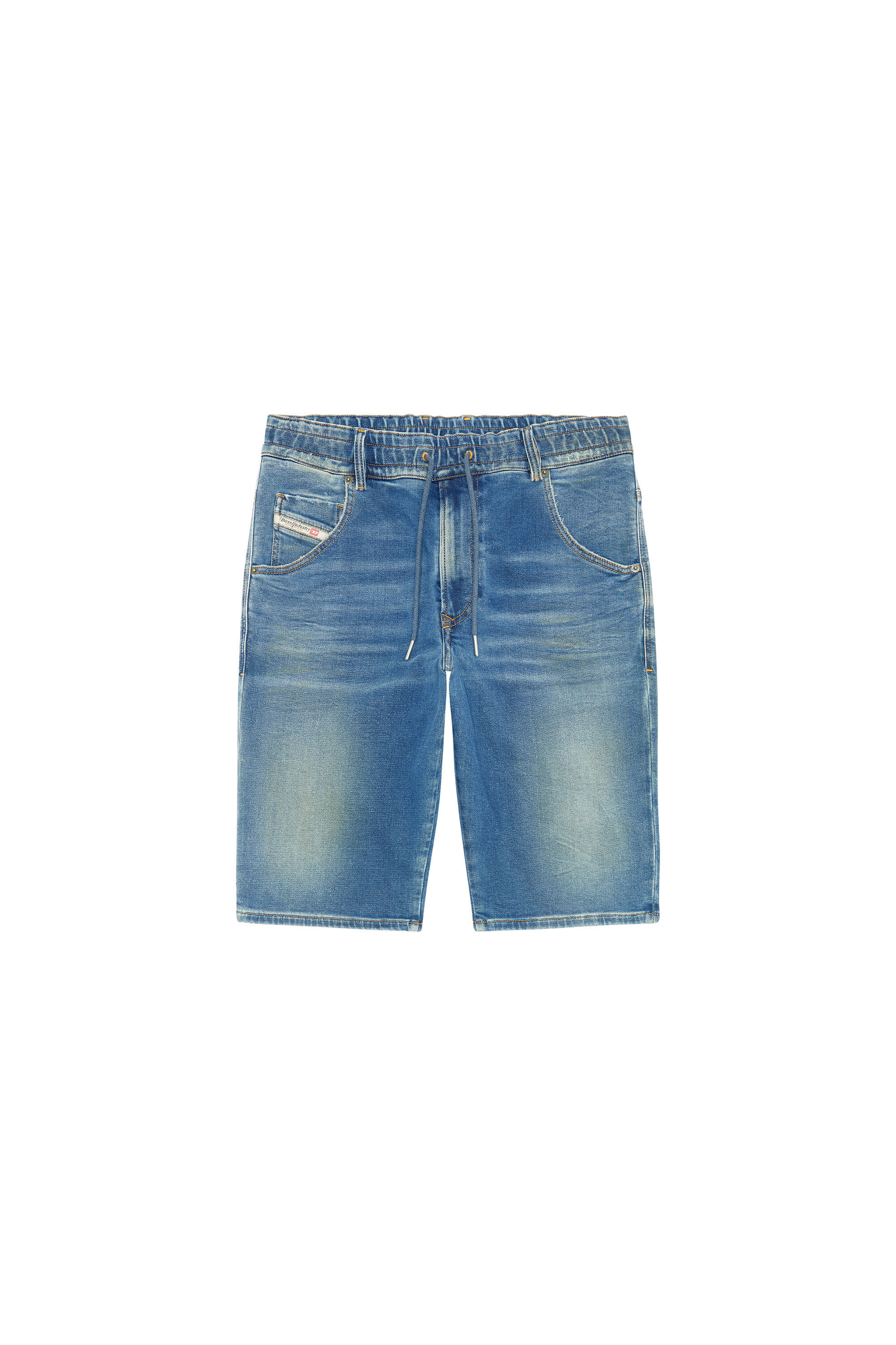 D-KROOSHORT-Z-T Man: Knee-length shorts in Track Denim | Diesel