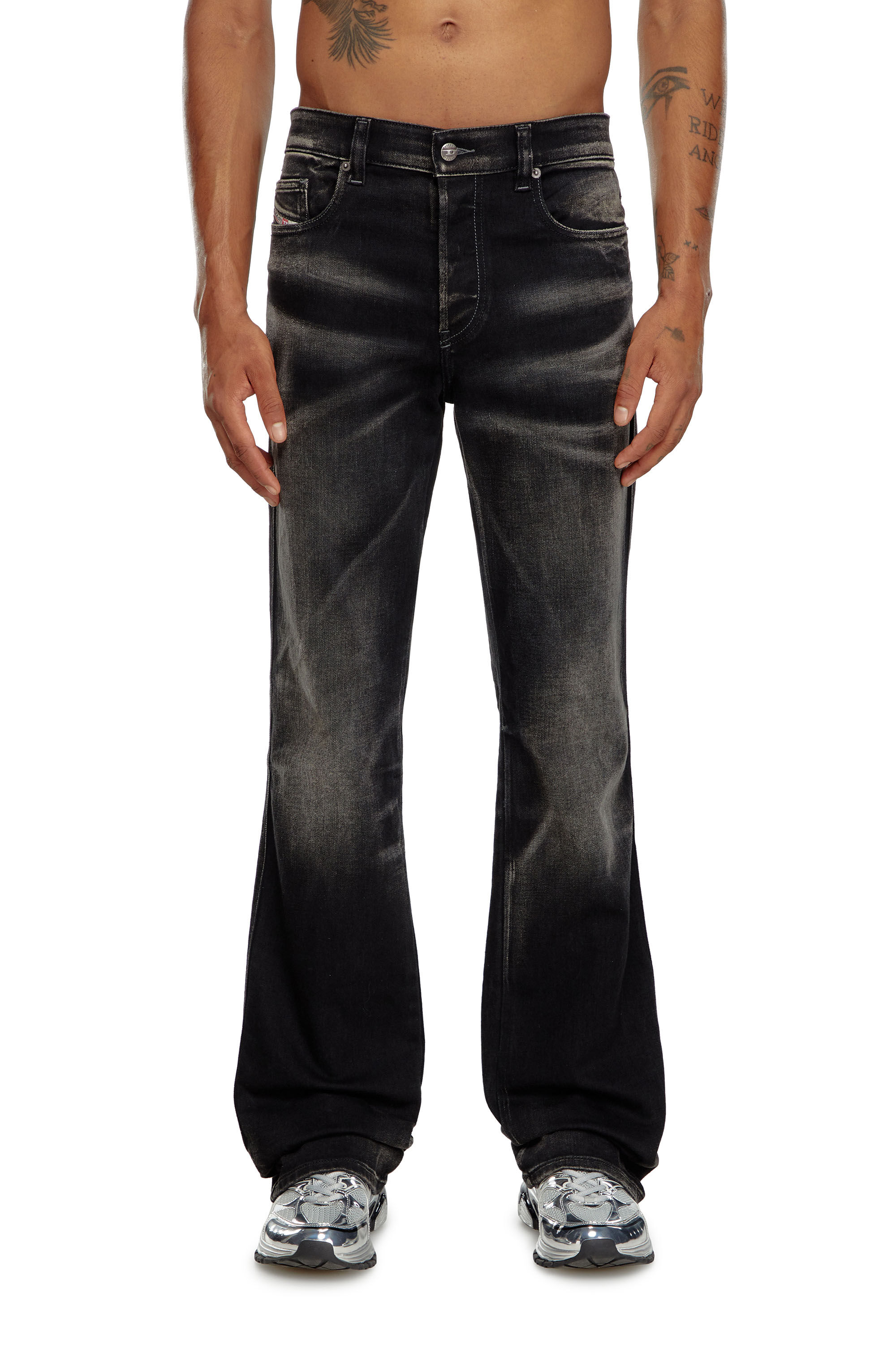 Diesel - Hombre Bootcut Jeans 1998 D-Buck 09J53, Negro/Gris oscuro - Image 3