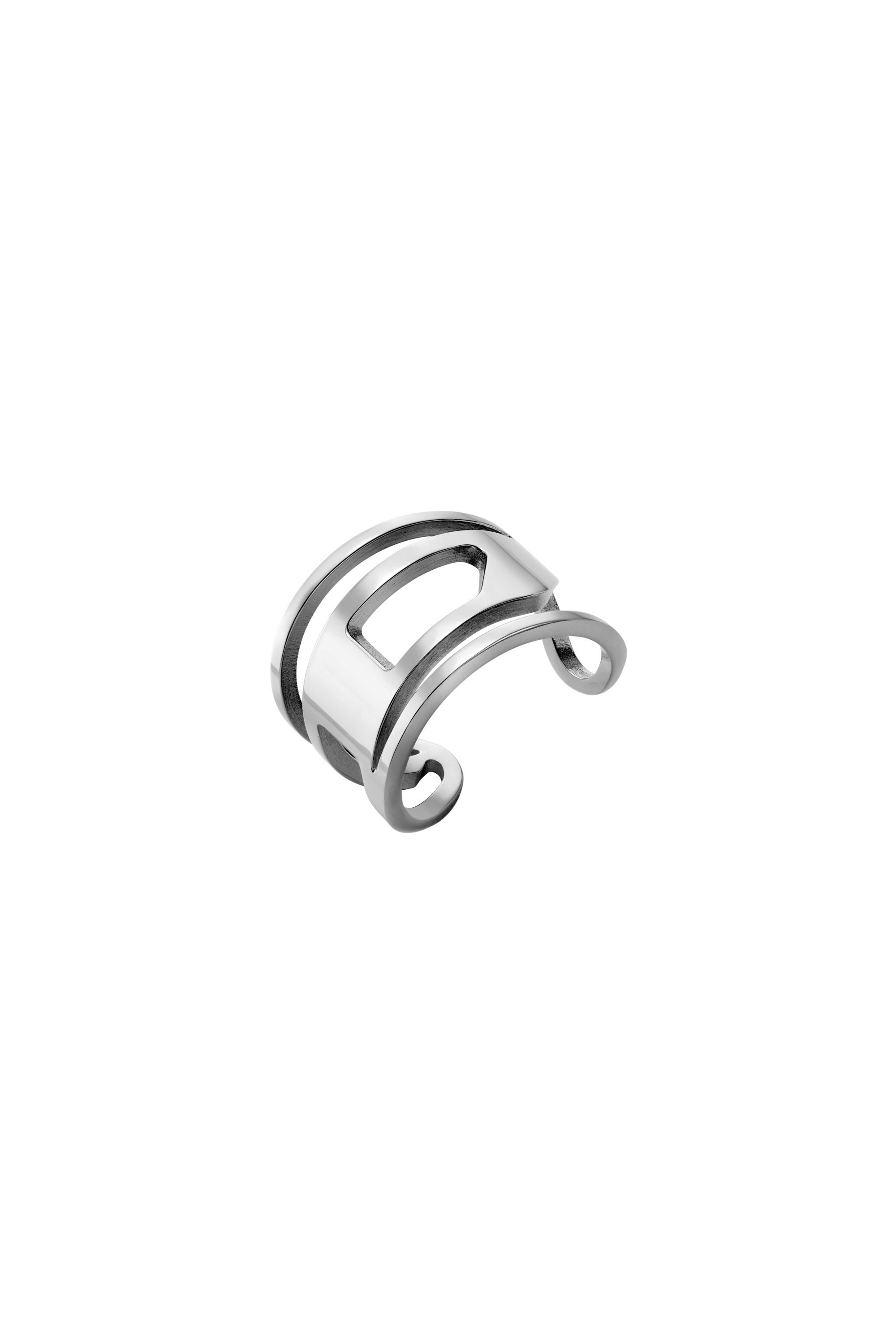 Diesel - DX1548040 JEWEL, Anillo de acero inoxidable Unisex in Plateado - 1