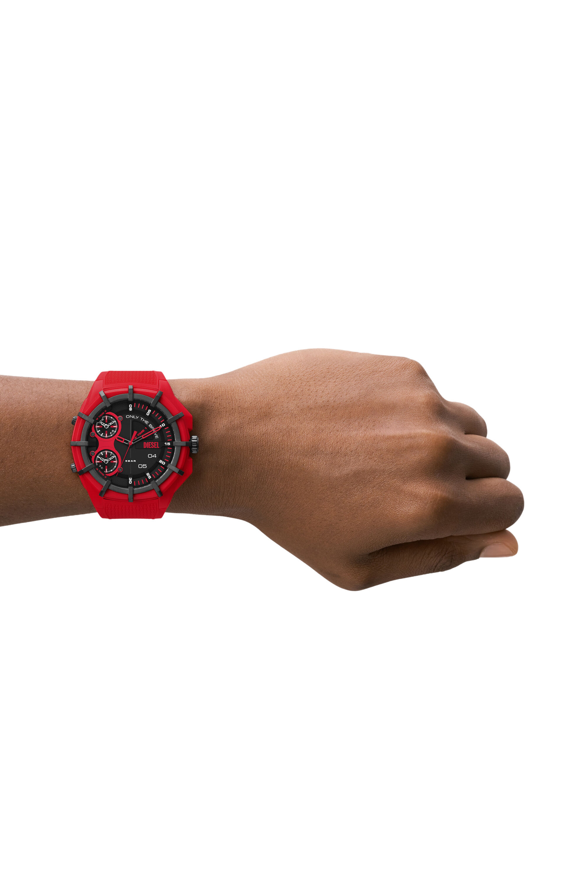 カタログギフトも！ Framed Man: DZ1989 three-hand Diesel | watch silicone red 時計