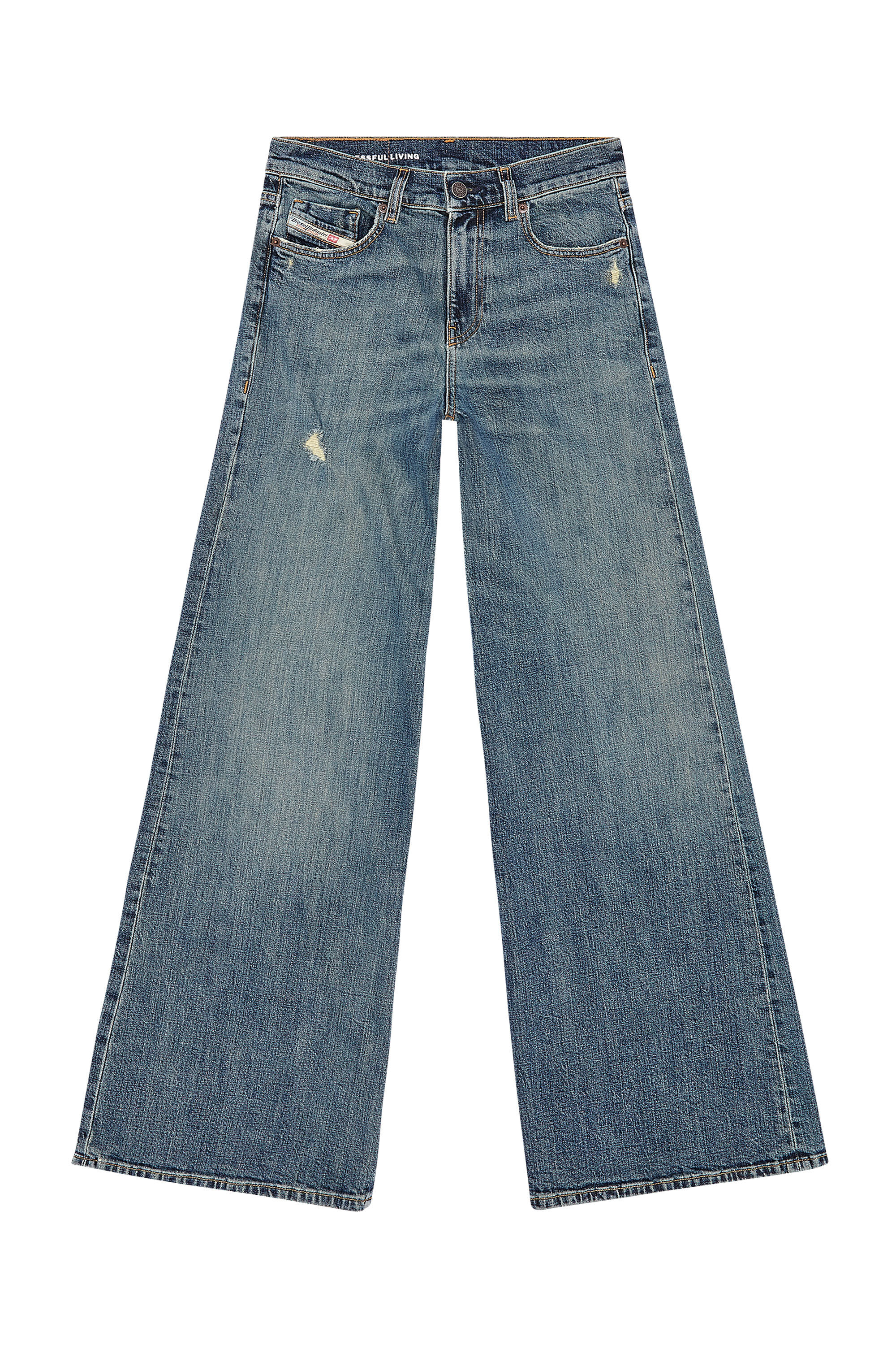 Women's Flare, Puddle Jeans | Medium blue | Diesel 1978 D-Akemi