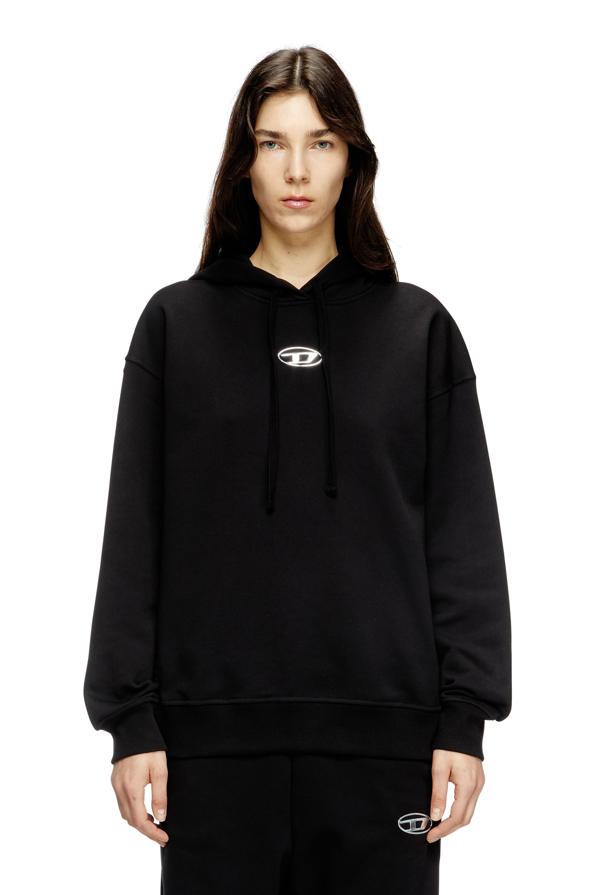 ★DIESEL★ S-Max Mego Ball D Hood Black A113040GYCJ9XX Diesel 'S-MACS-HOOD-MEGOVAL-D' hoodie | Men's Clothing | Vitkac