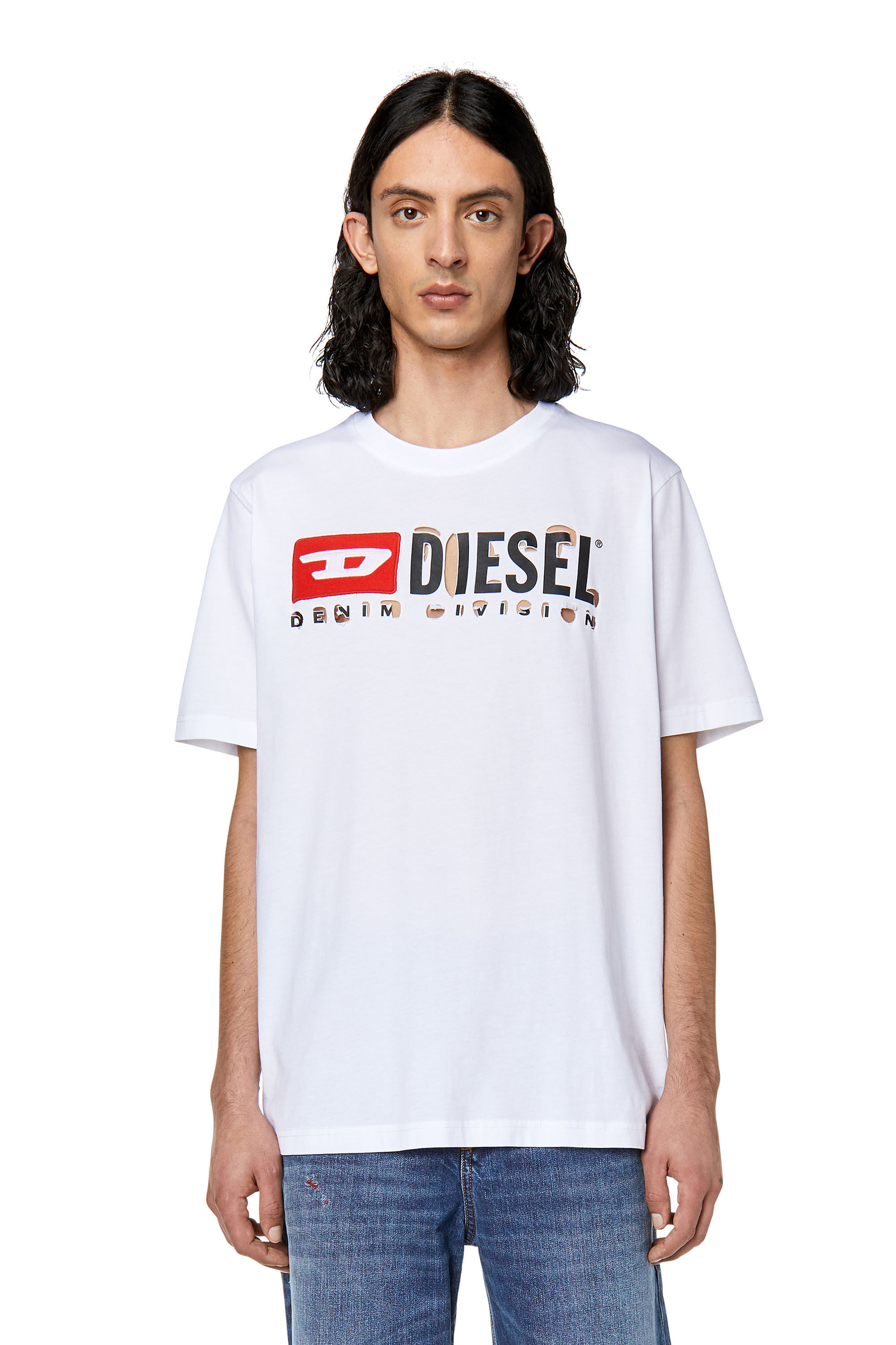 T-JUST-DIVSTROYED Man: T-shirt with peel-off letters | Diesel