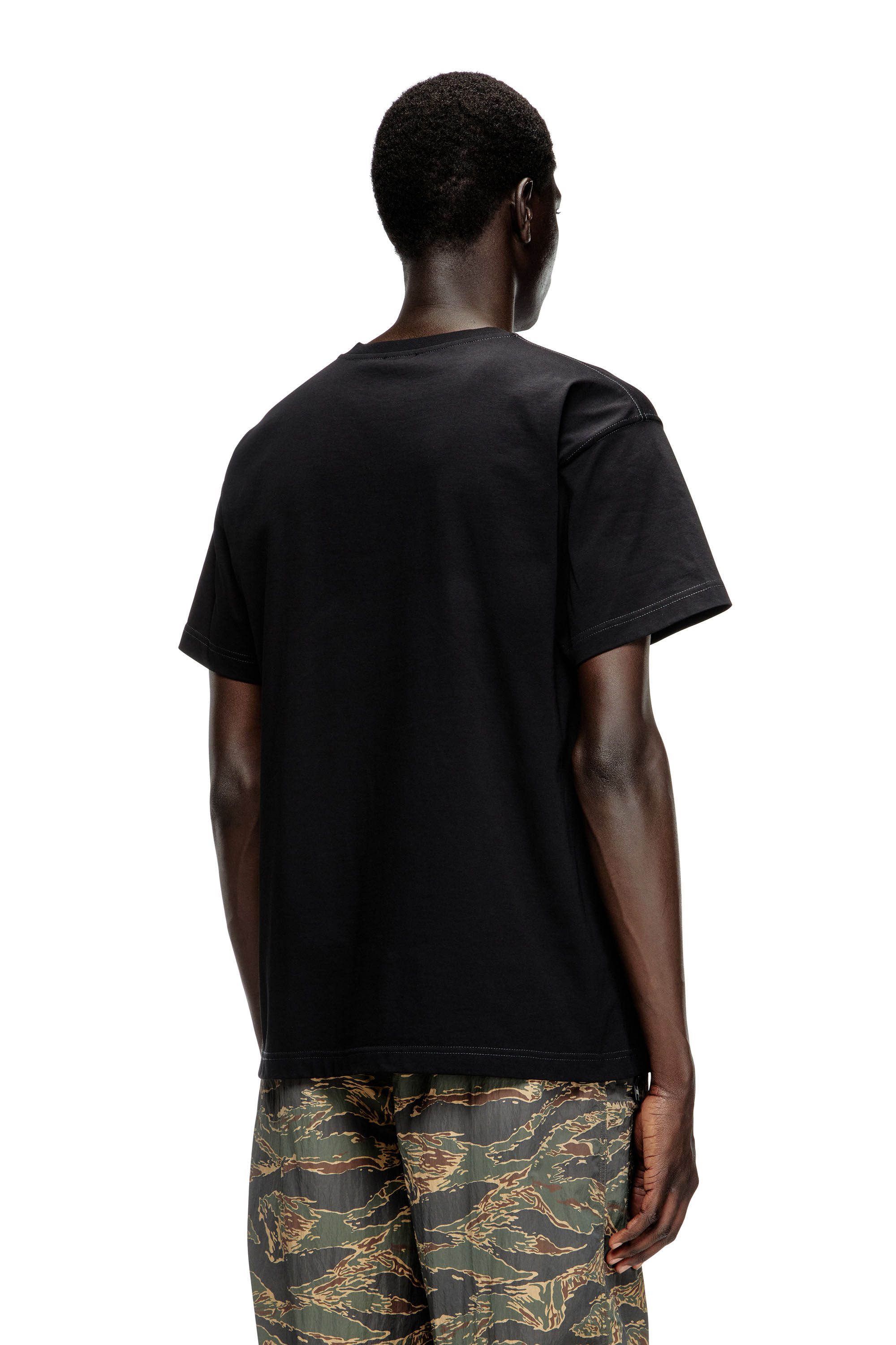 DIESEL／ディーゼル／T-NORM-T11　T-SHIRT　 Men's T-shirt with Oval D logo | Black | Diesel