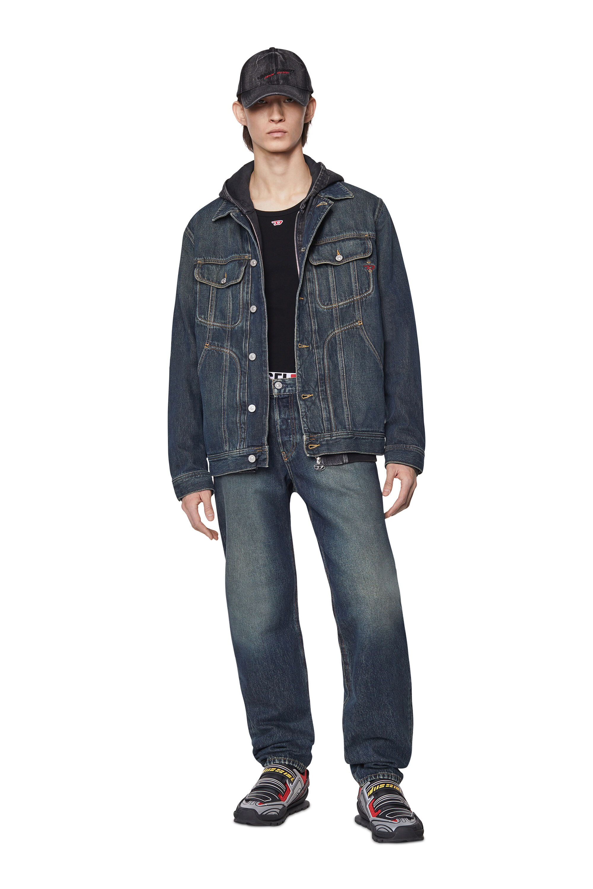 Diesel - 2010 09C04 Straight Jeans, Azul Oscuro - Image 1