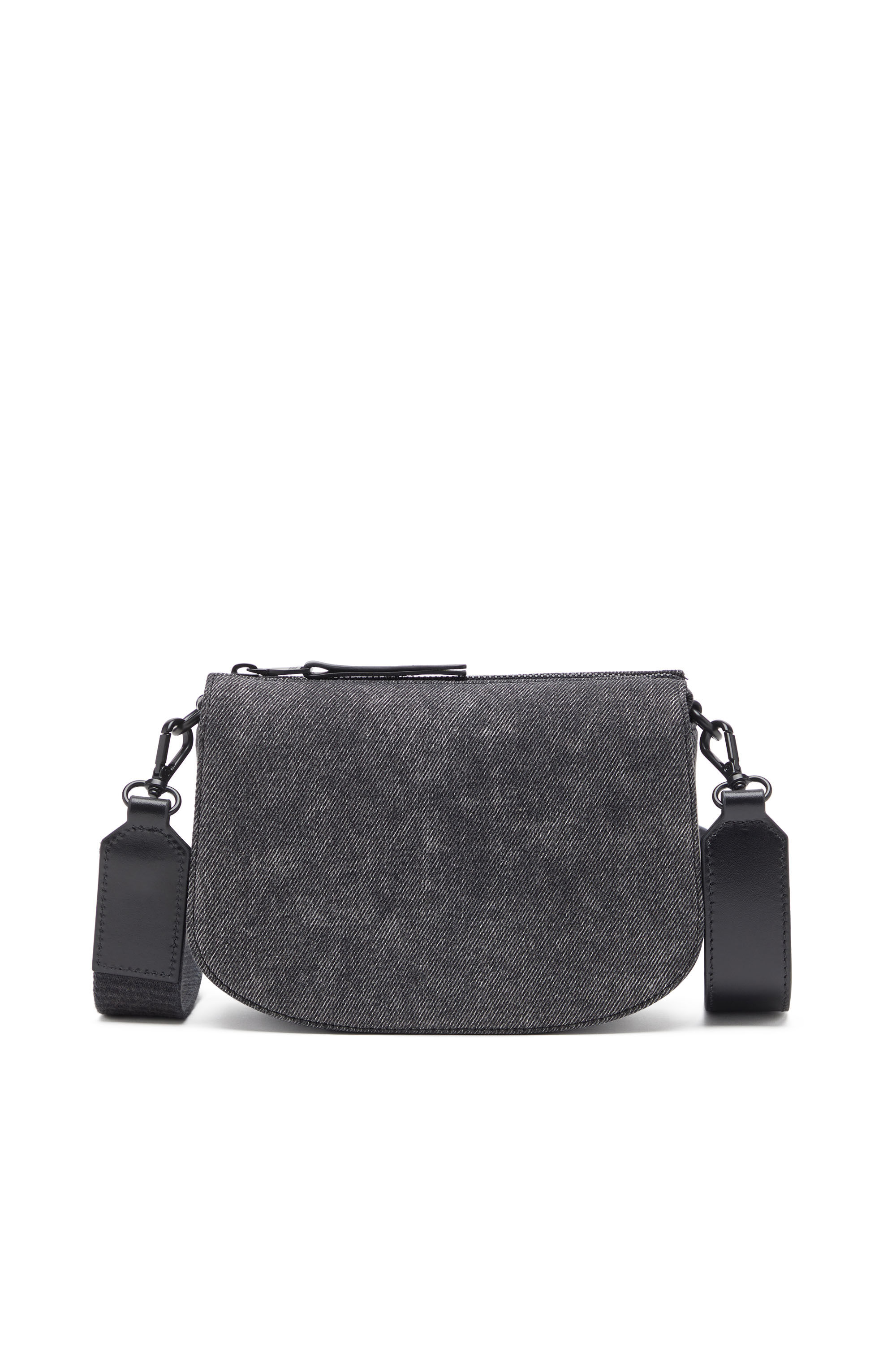 Diesel - 1DR CAMERA BAG, 1DR-Bolso tipo cámara de denim stonewashed Unisex in Negro - 3