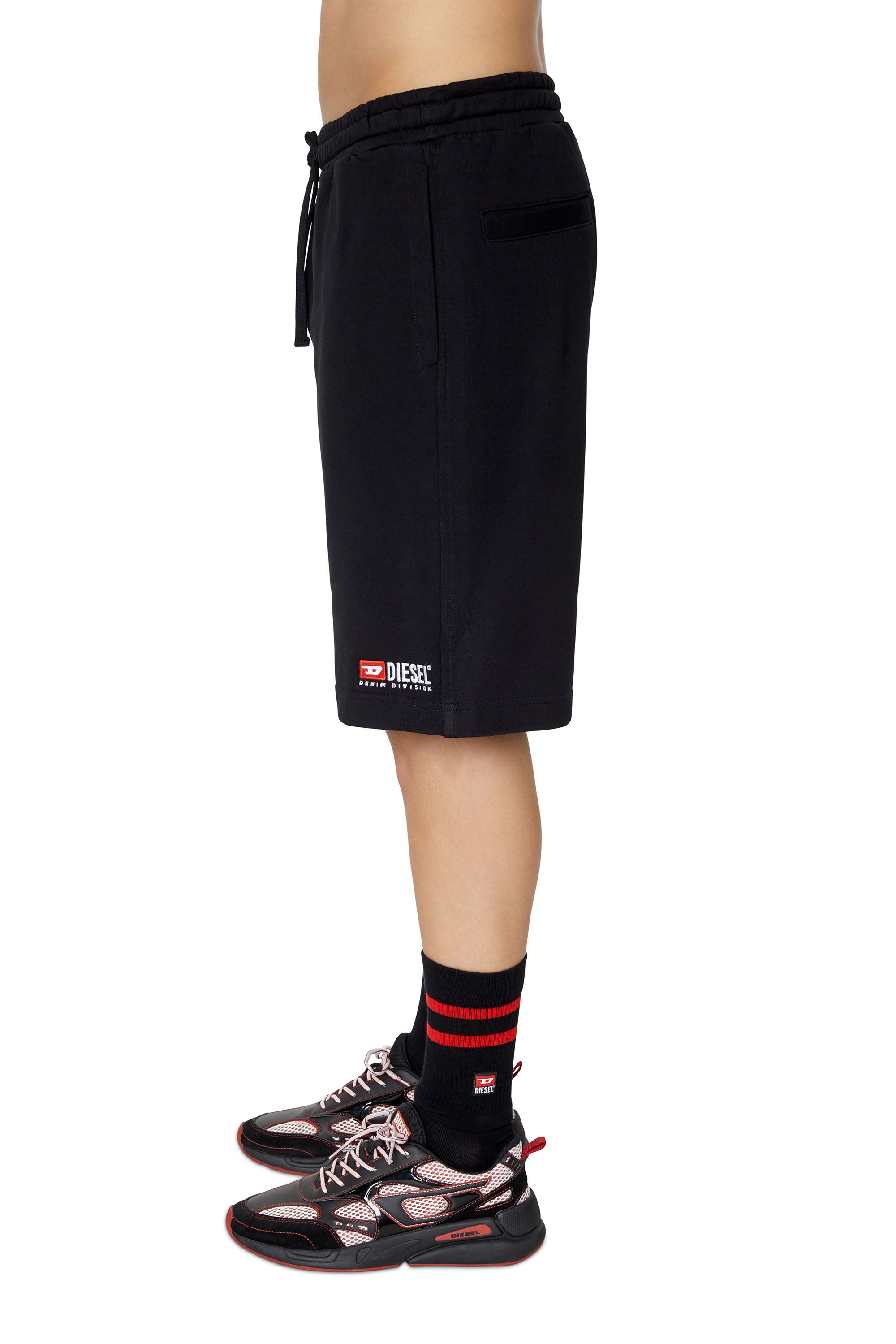 P-CROWN-DIV Man: Sweat shorts with logo embroidery | Diesel