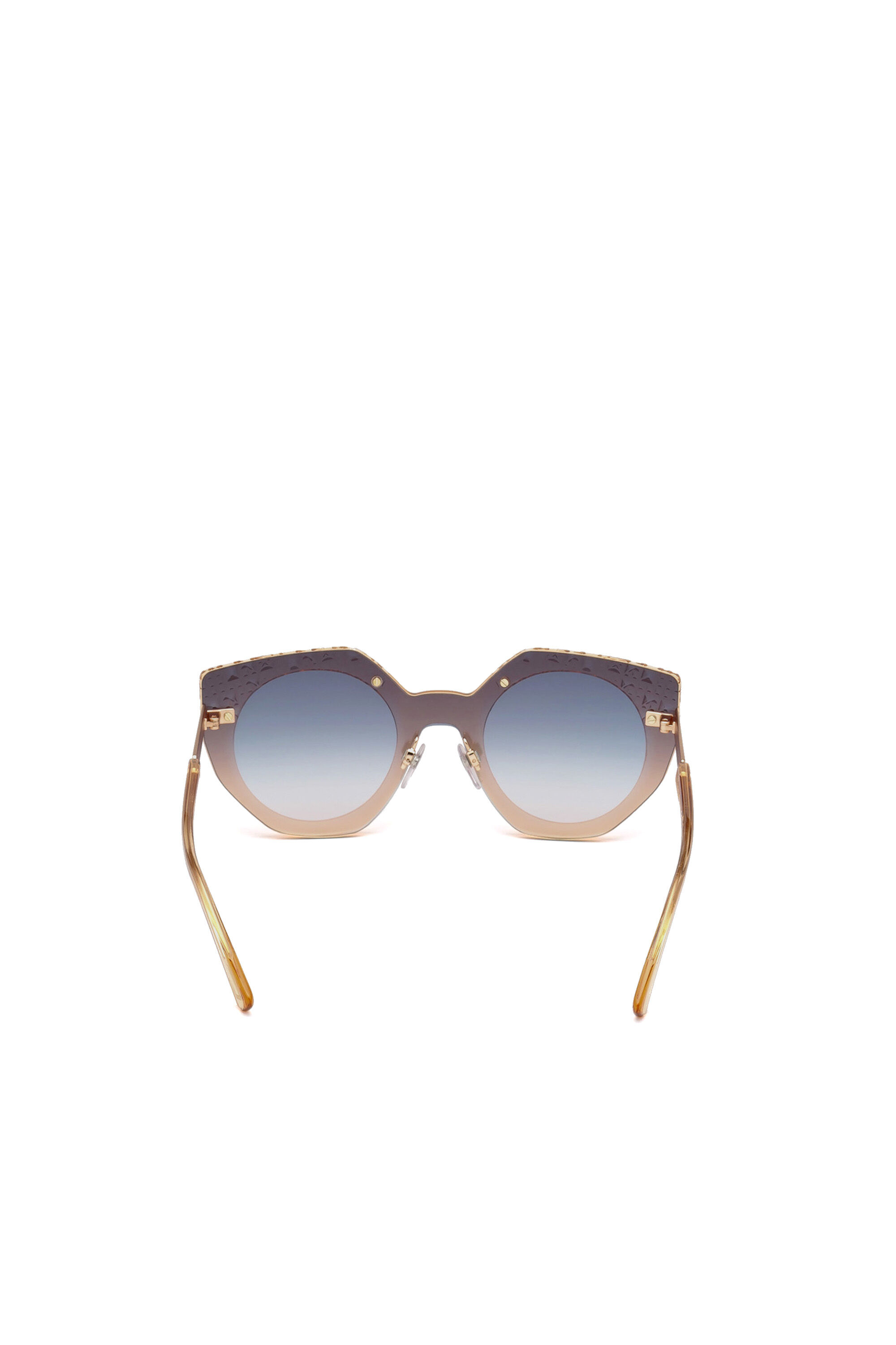 Diesel - DL0258, Gafas de diseño geométrico Mujer in Rosa - 3