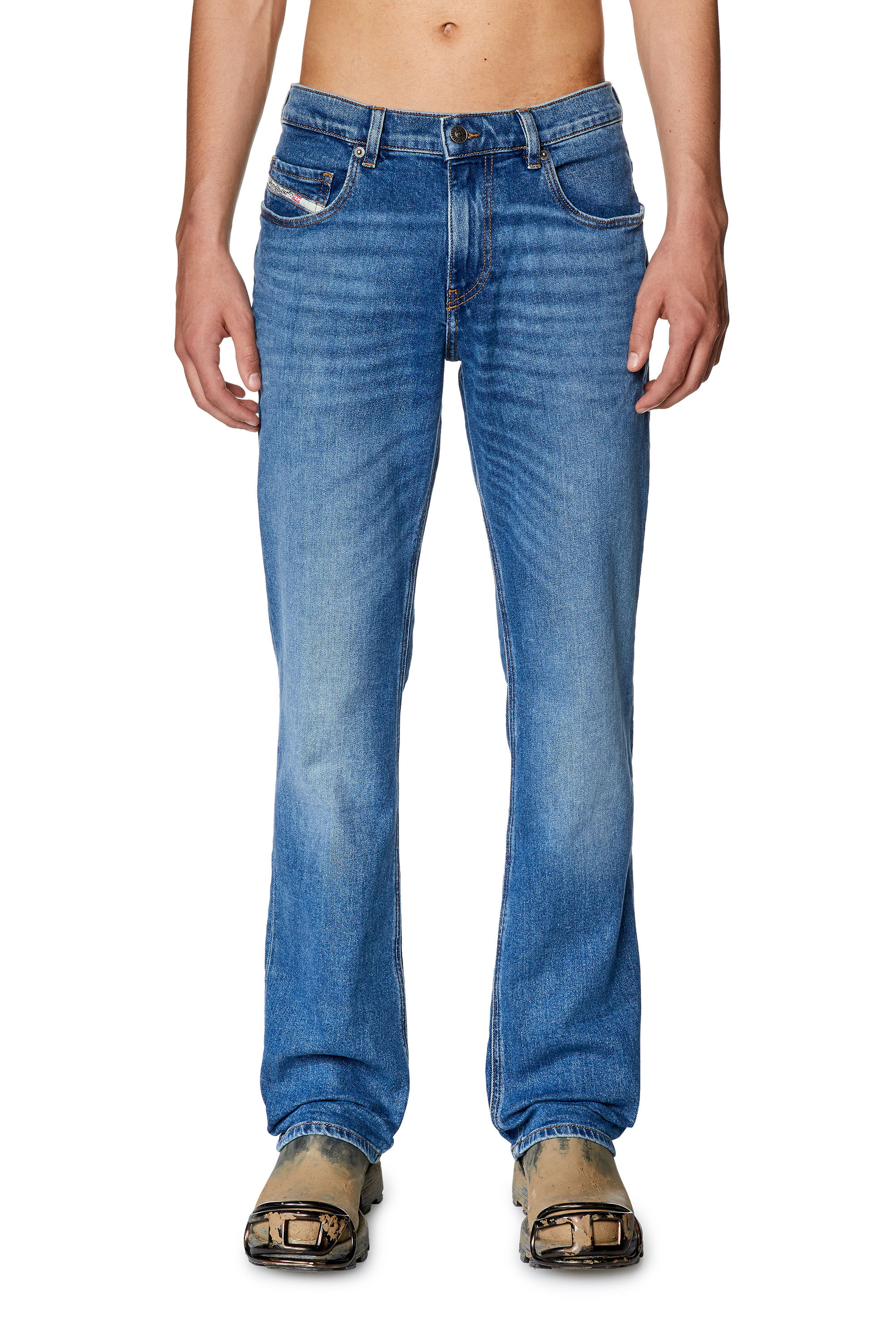 Men's Bootcut Jeans, Medium blue