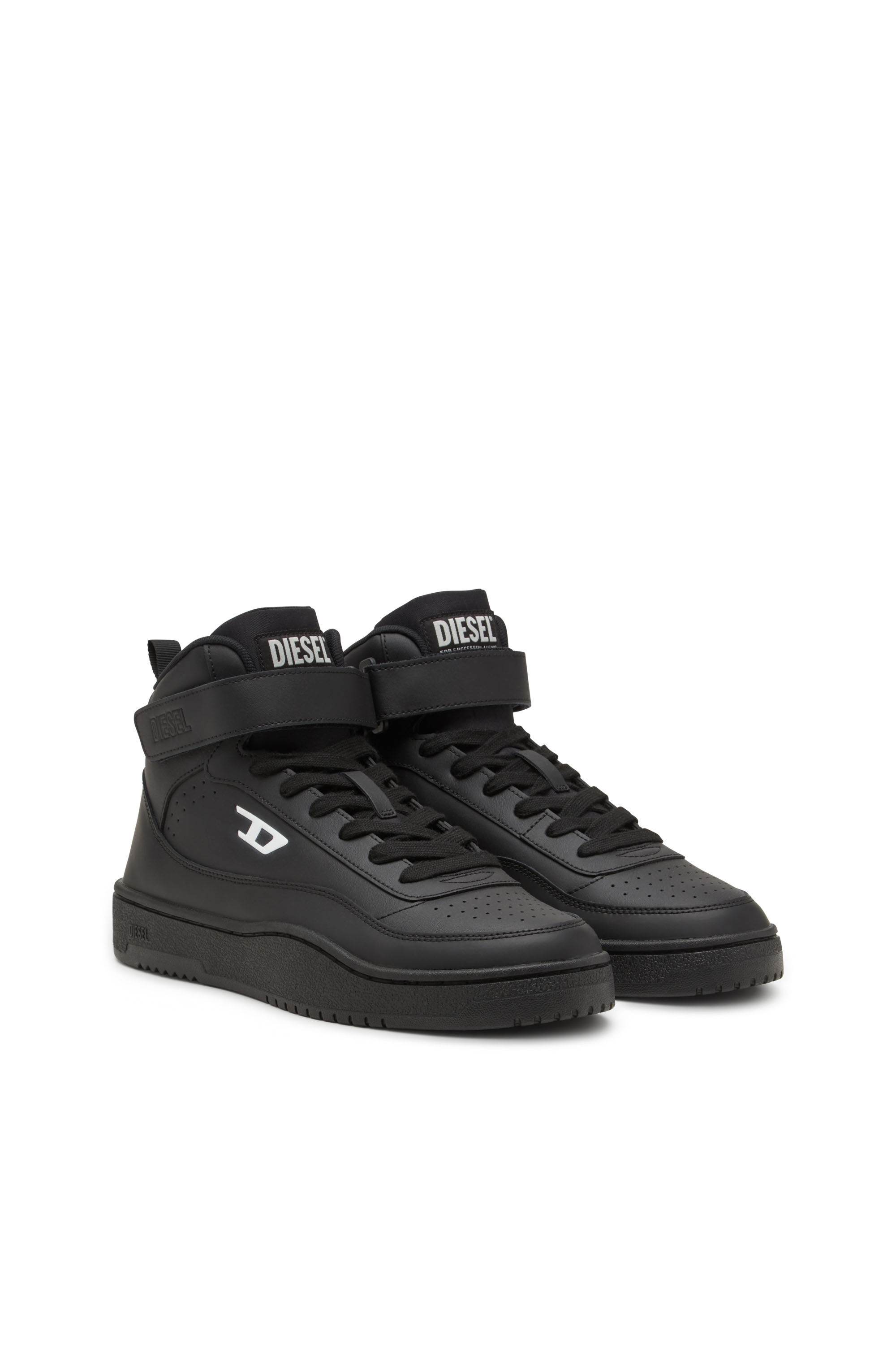 Men's S-Tracker-D-Mid top sneaker | Black | Diesel