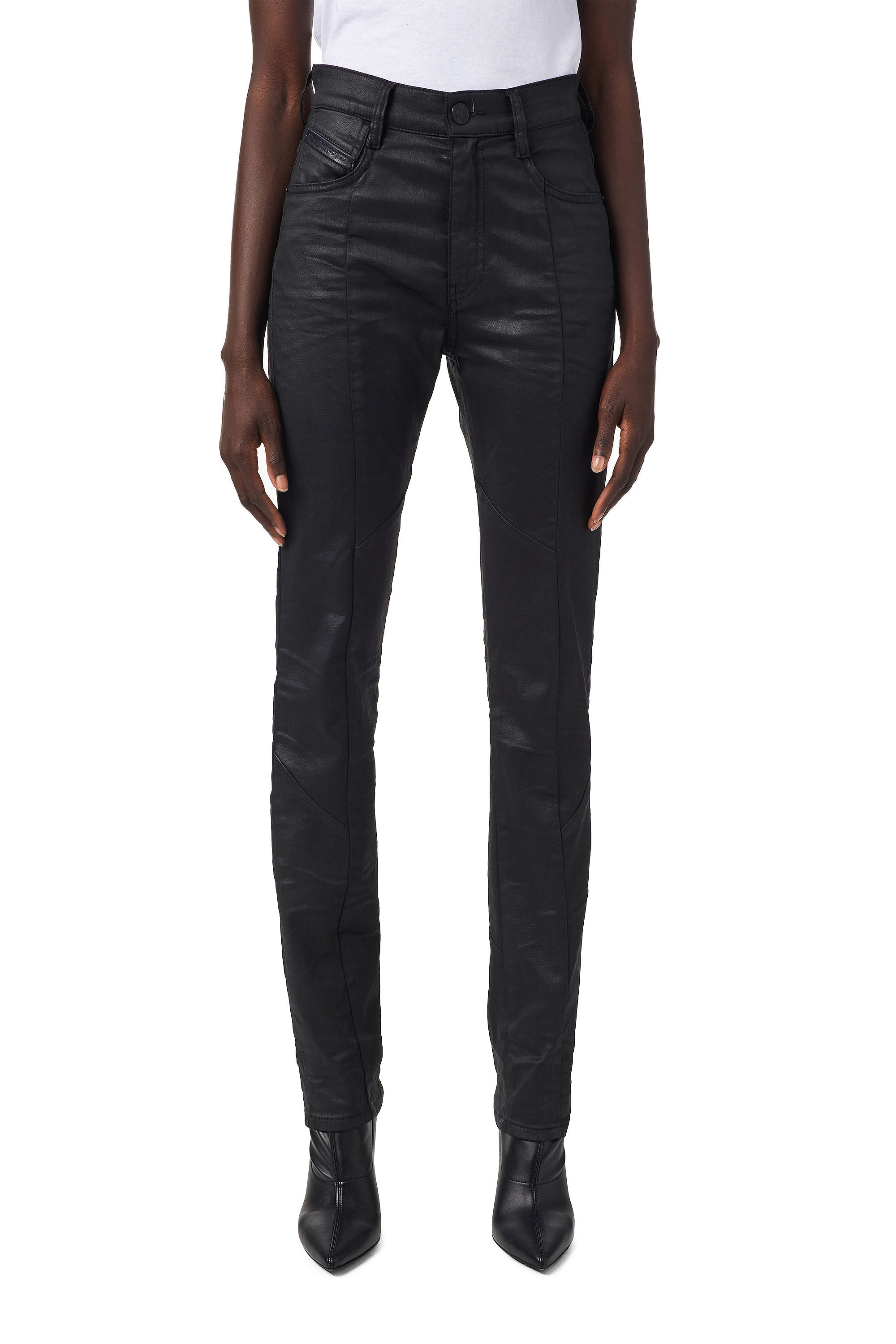 Diesel - D-Arcy JoggJeans® 069YI Straight, Negro/Gris oscuro - Image 3