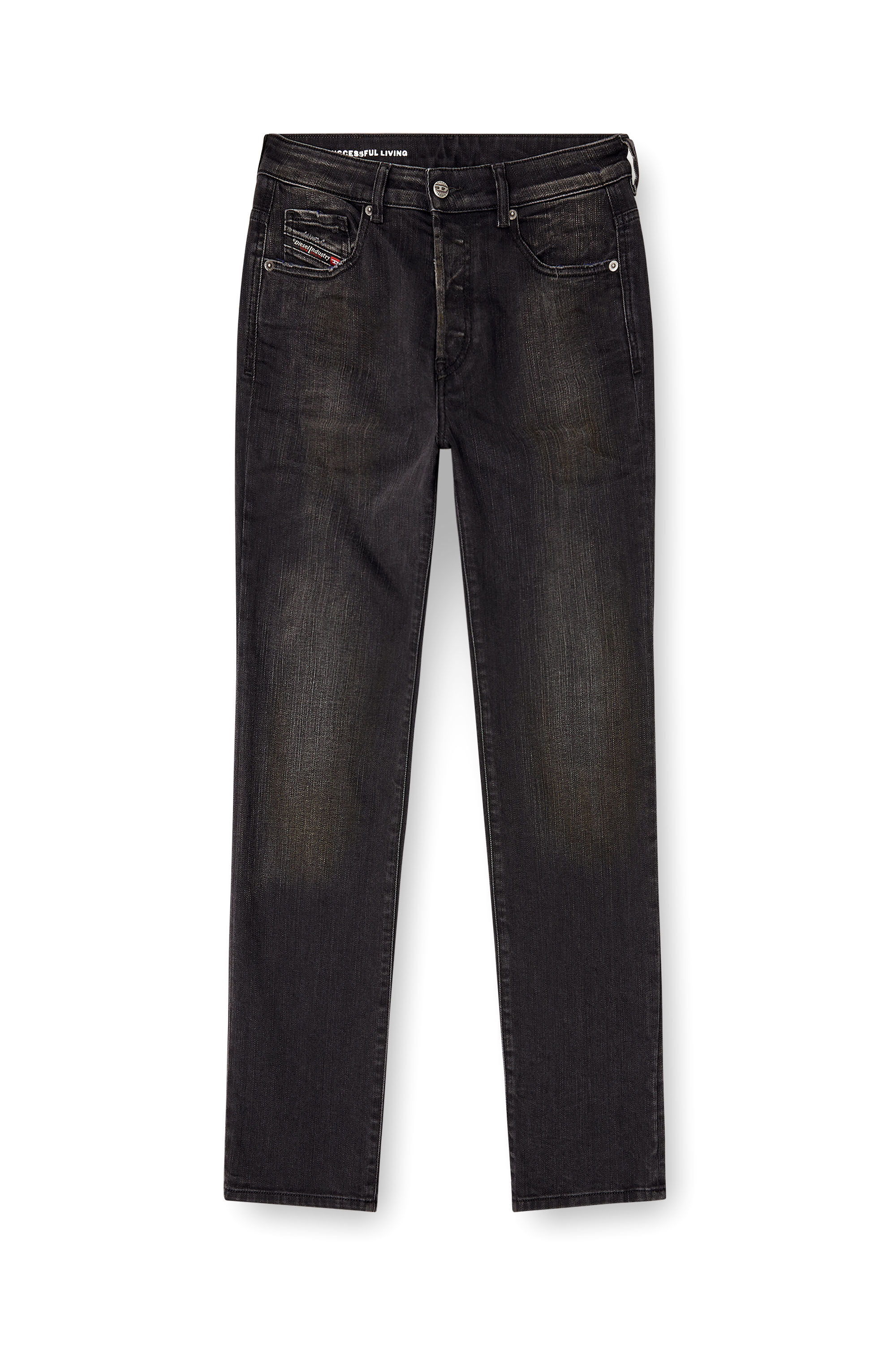 Diesel - Regular Jeans 1989 D-Mine 09M75 Mujer, Negro/Gris oscuro - 2