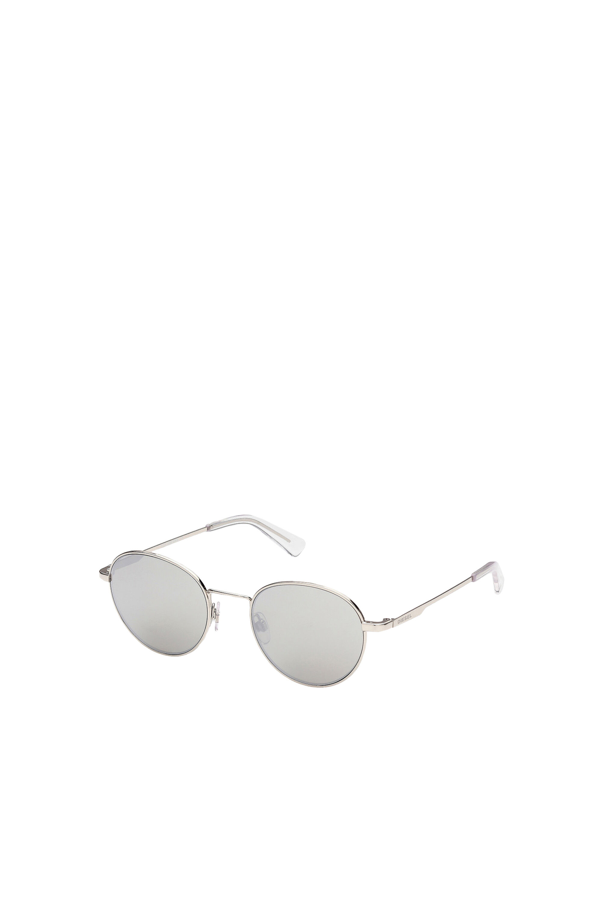 Diesel - DL0290, Unisex's Lightweight eyewear with cosmetic lenses in White - 2