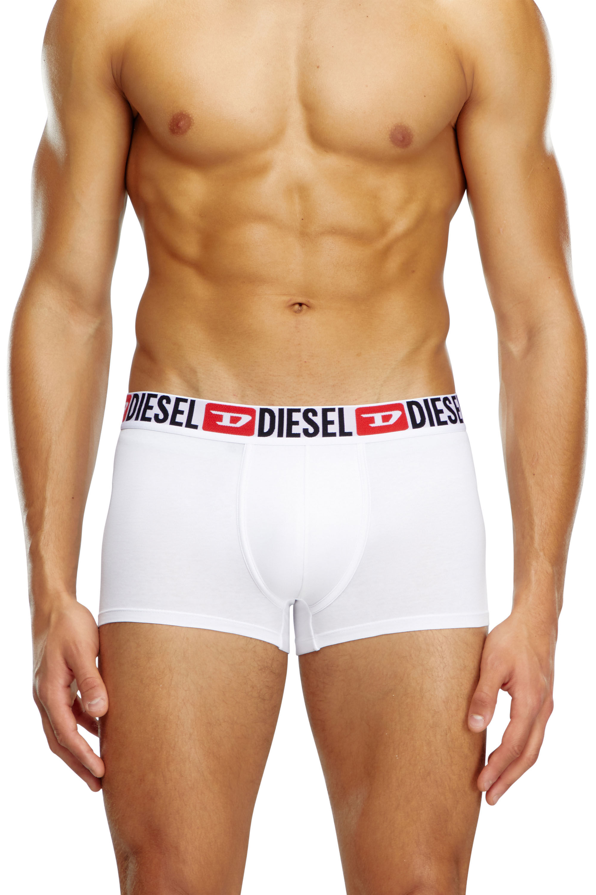 Diesel - UMBX-DAMIENTHREEPACK, Hombre Set de tres calzoncillos bóxer con logotipo en la cintura in Blanco - Image 1