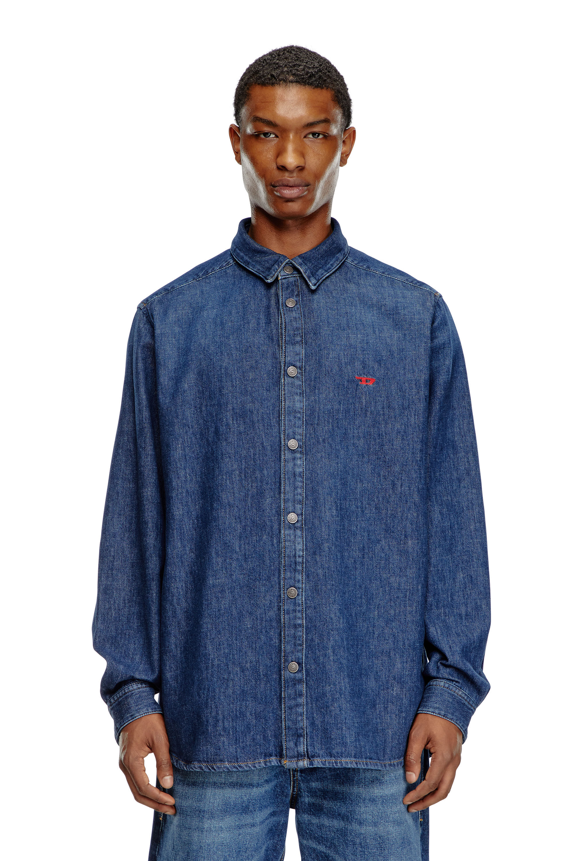 Men's Shirt in denim | Blue | Diesel