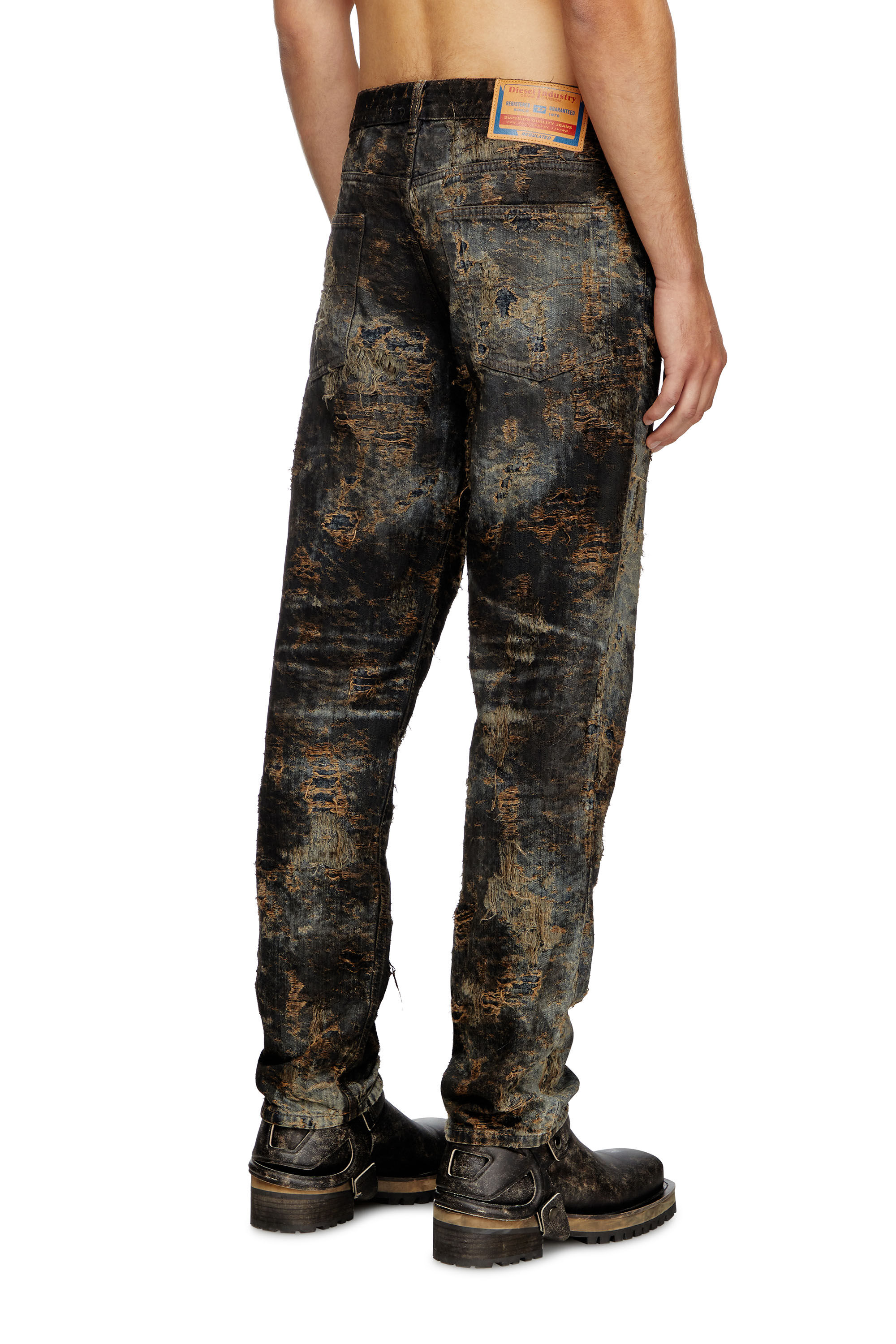 Men's Regular Jeans | Black/Dark grey | Diesel 2023 D-Finitive Men's Regular Jeans | Black/Dark grey | Diesel 2023 D-Finitive