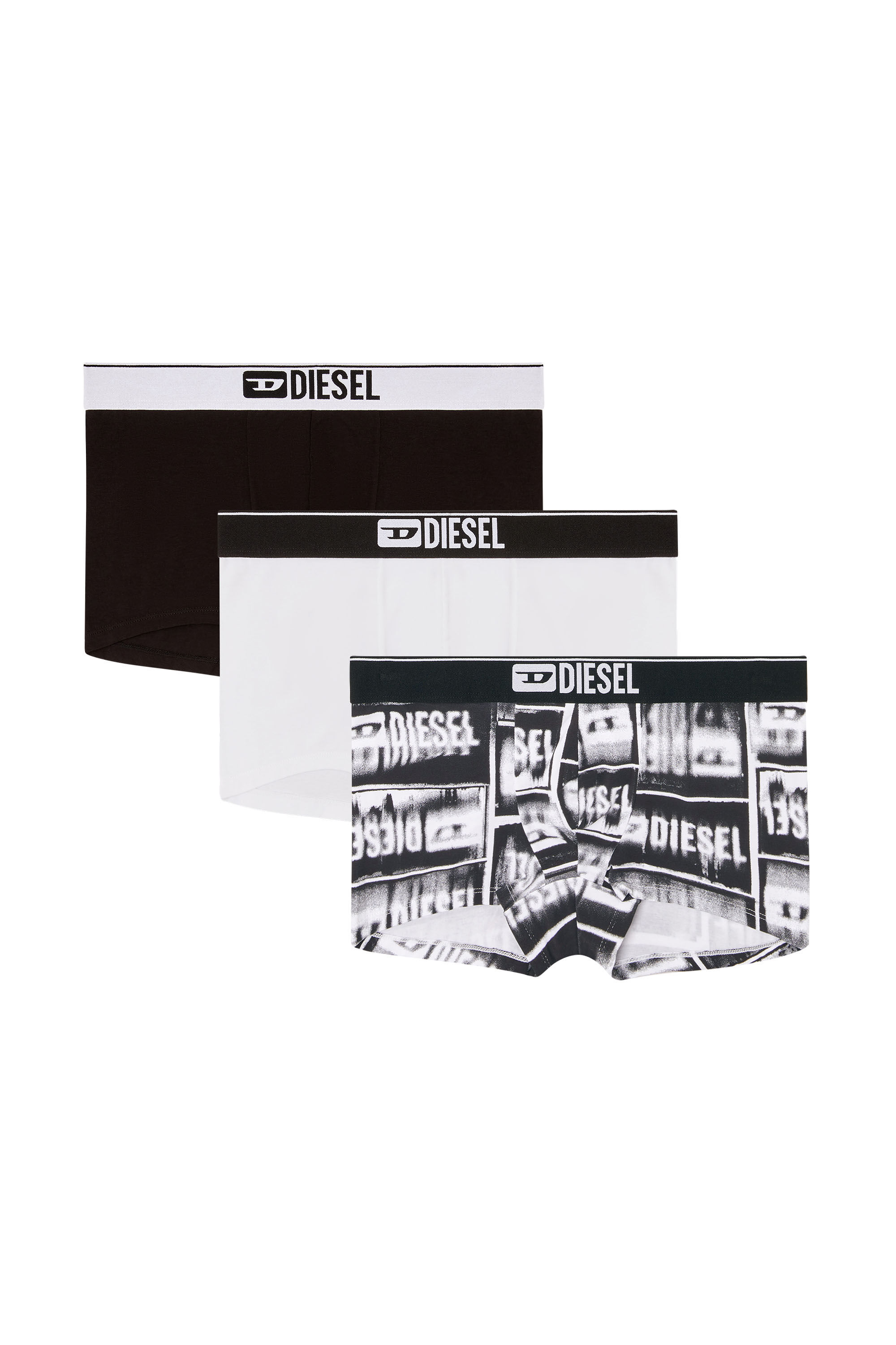 Diesel - DAMIEN-D-BOX-3PACK, Paquete de 3 bóxers en algodón elástico Hombre in Multicolor - 4
