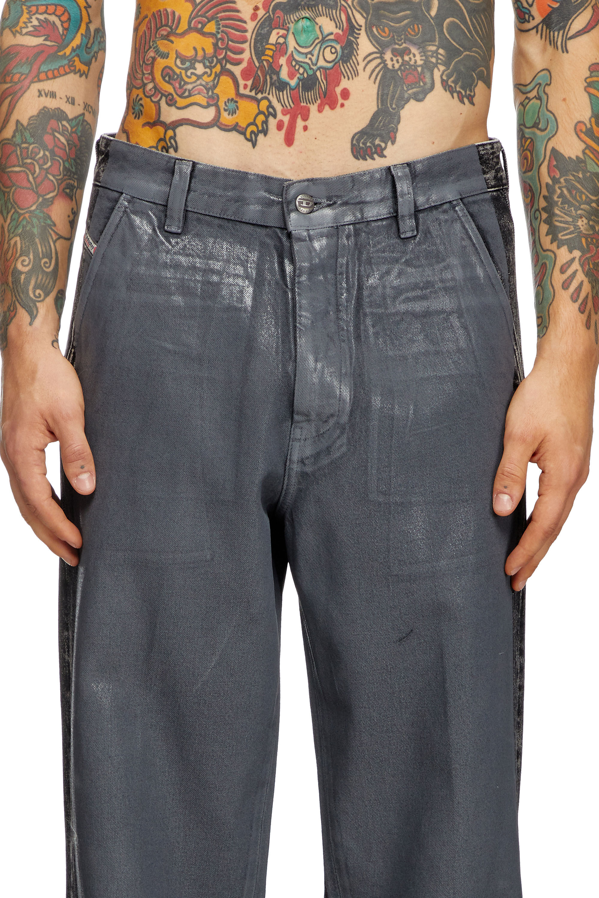 Men's Regular Jeans | Grey | Diesel D-Phant-chino