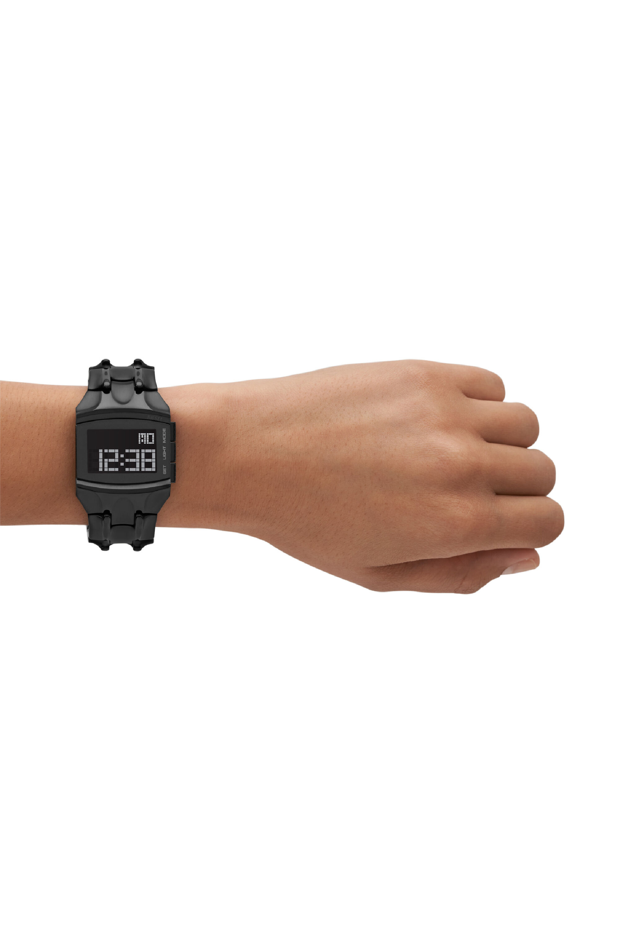 Diesel - DZ2156, Reloj Croco Digital de acero inoxidable Hombre in Negro - 4