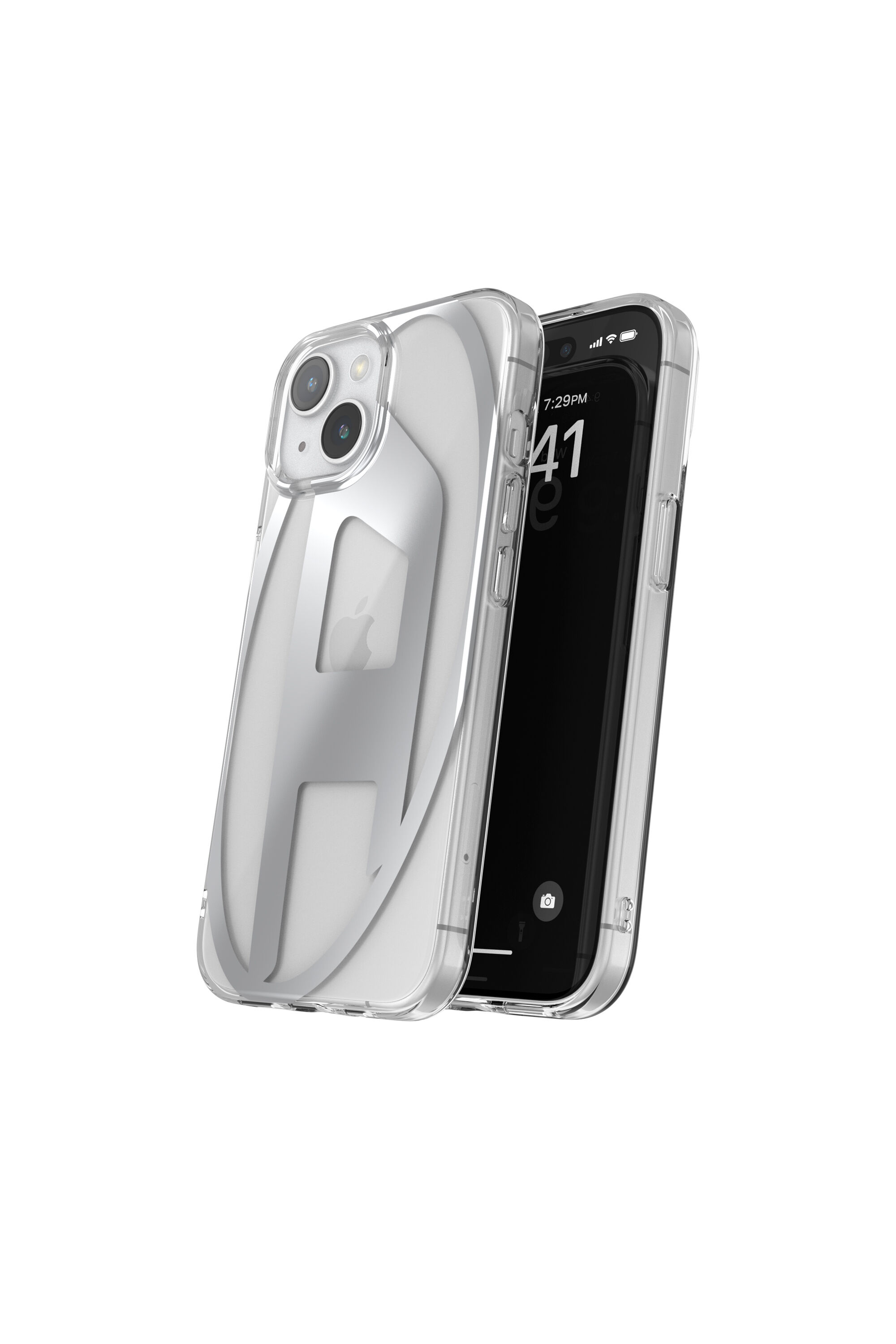 Women's Clear Case, iPhone 15 | Silver | Diesel