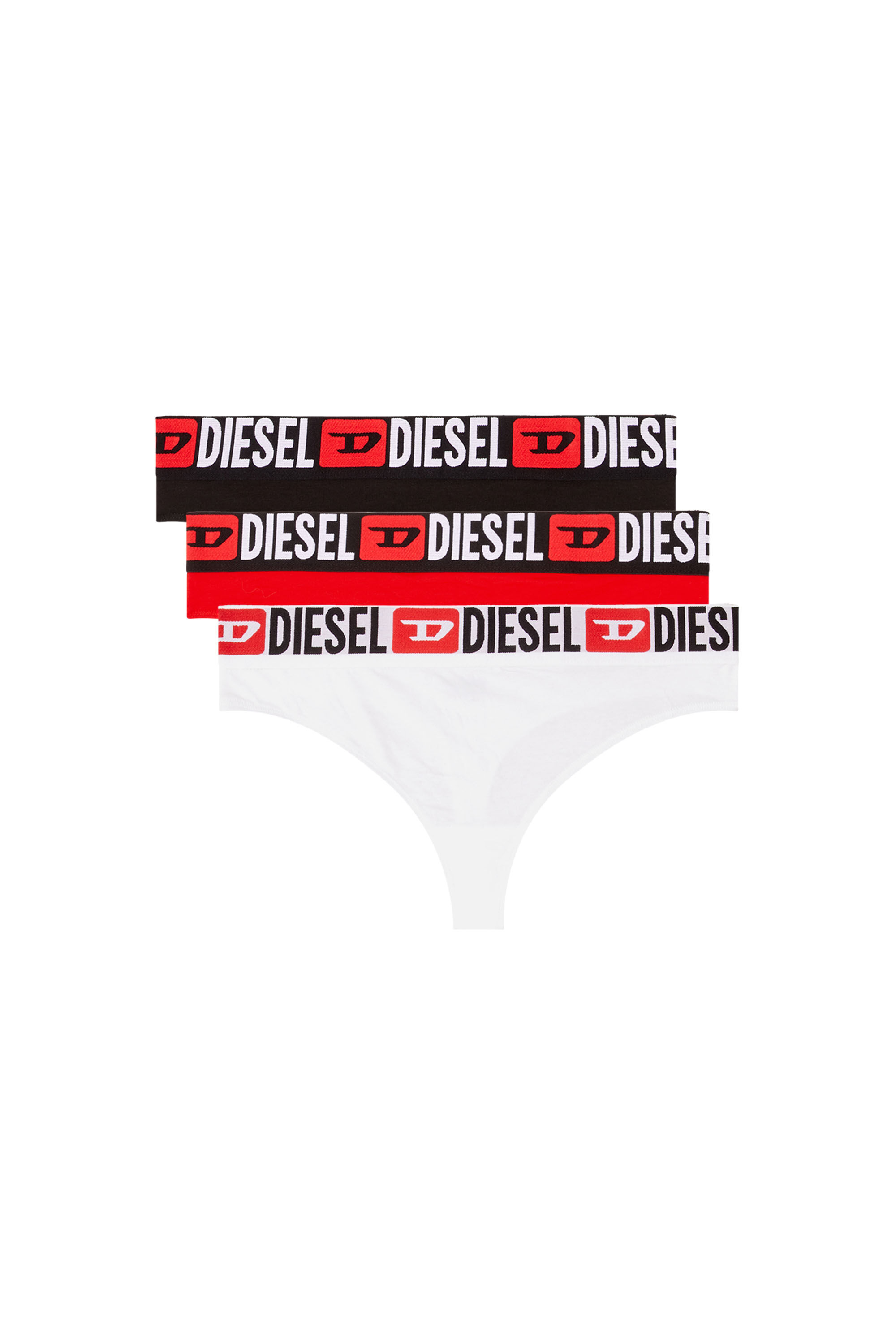Diesel - UFST-STARS-THREEPACK, Paquete de 3 tangas con cintura con logotipo Mujer in Multicolor - 4
