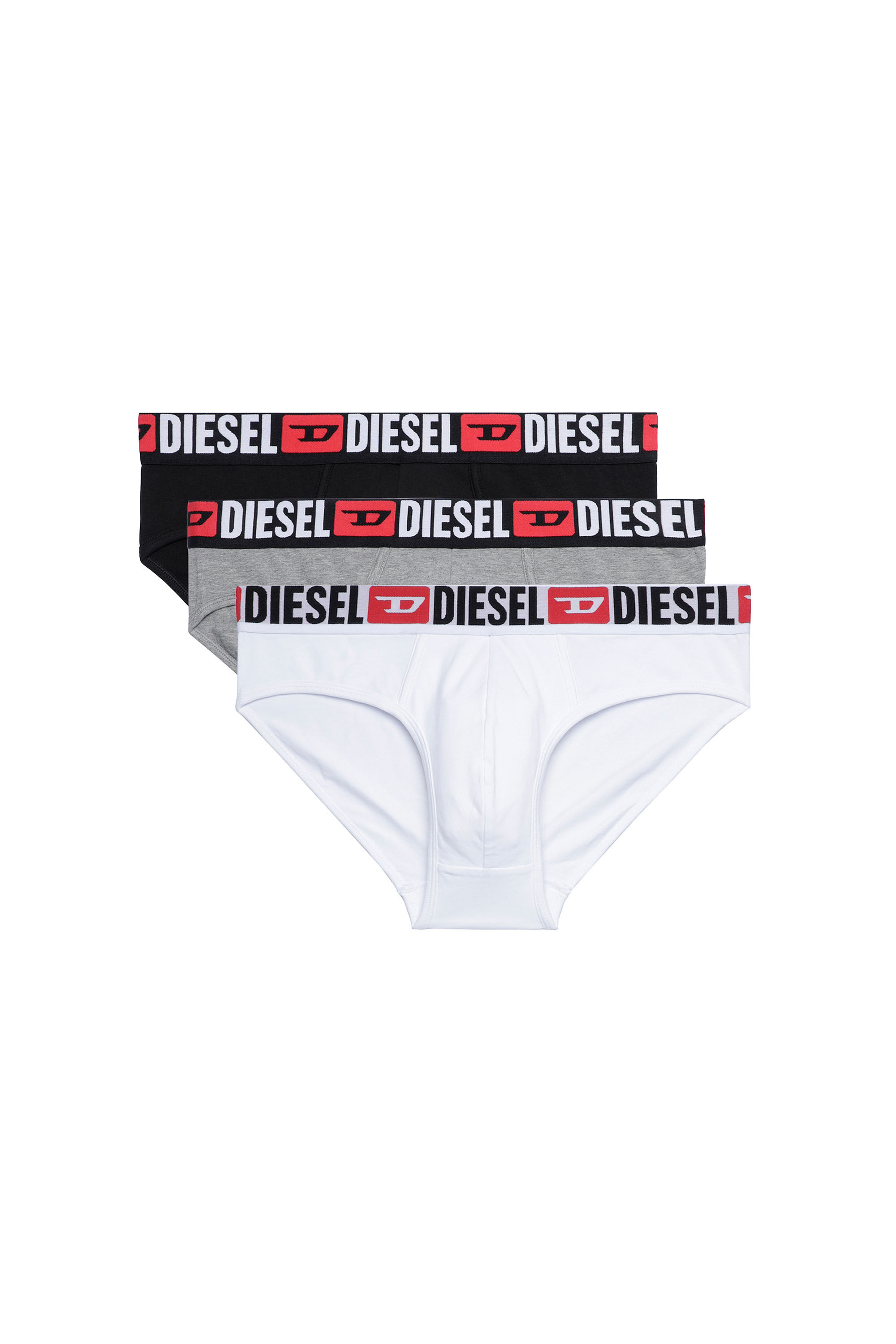 Diesel - UMBR-ANDRETHREEPACK, Set de tres calzoncillos de slip de color liso Hombre in Multicolor - 2