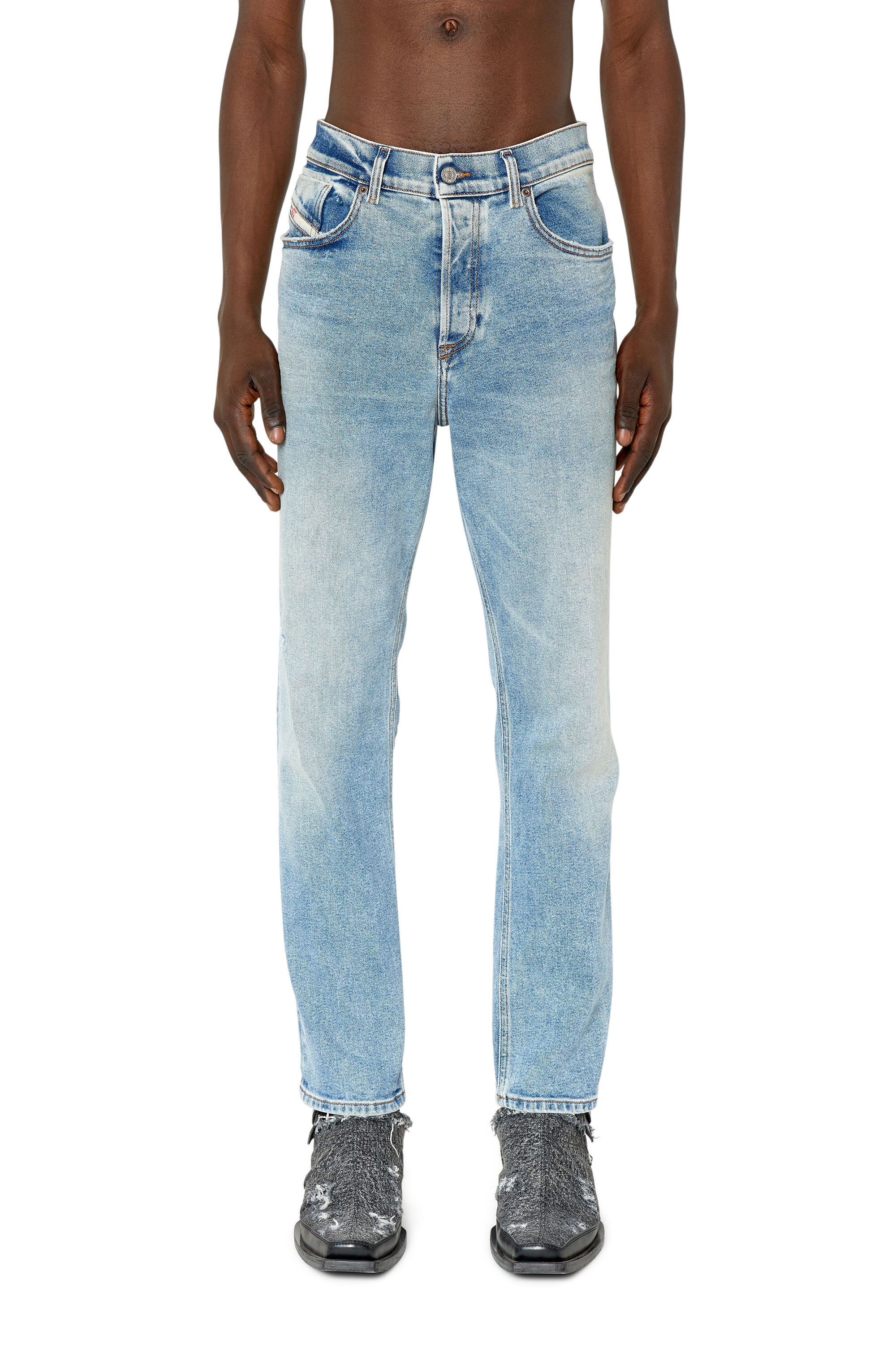Diesel - 2005 D-Fining 09E86 Tapered Jeans, Azul Claro - Image 3