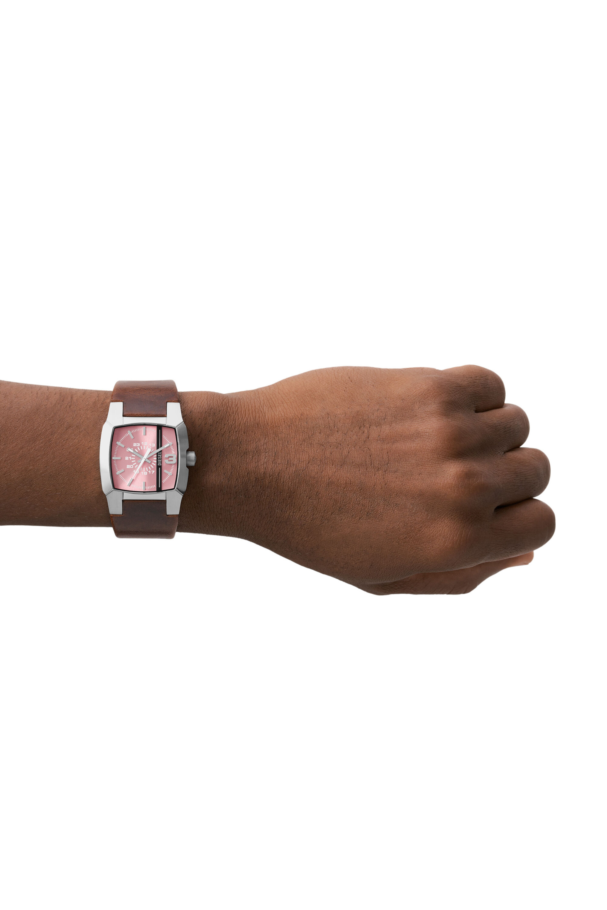 DZ1999: Cliffhanger Brown Leather Watch | Diesel