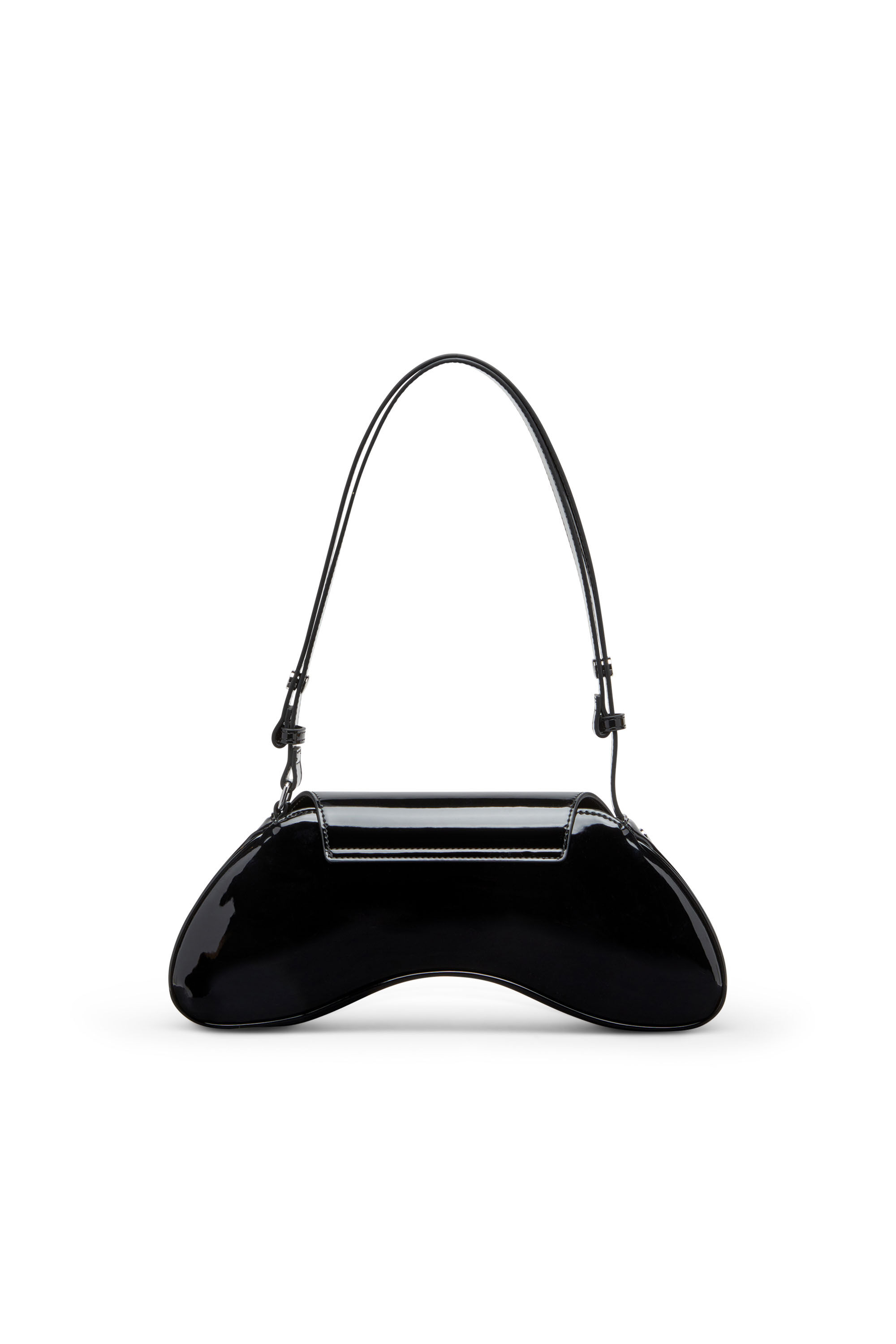 Women's Play-Crossbody bag in glossy PU | Black | Diesel