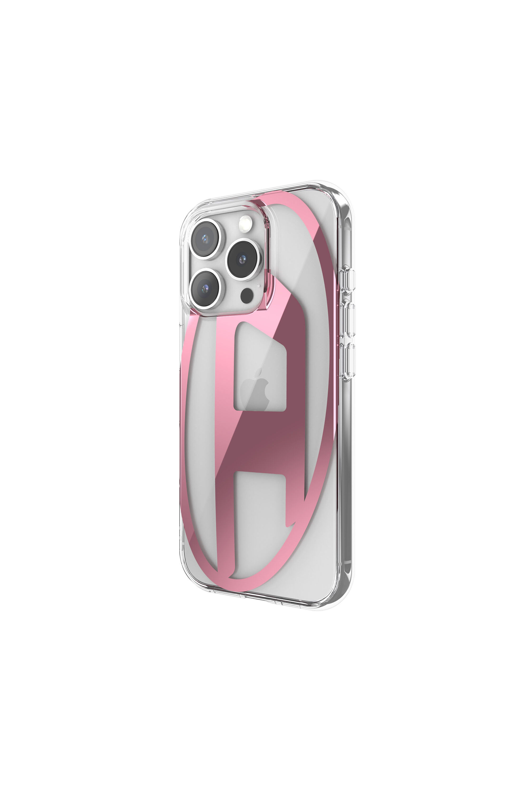 Women's Oval D Mirror Case for iP 16 Pro | Pink | Diesel