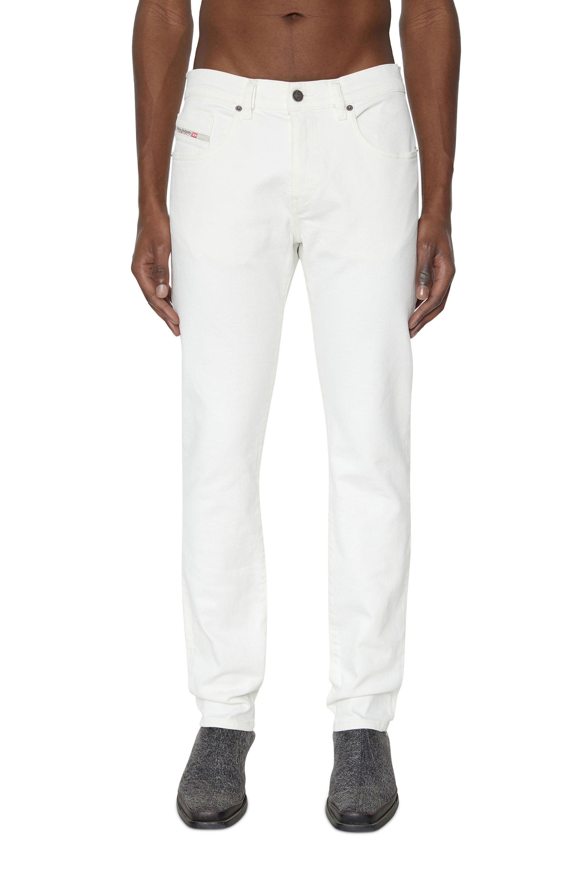 Diesel - Slim Jeans 2019 D-Strukt 09D63, White - Image 3