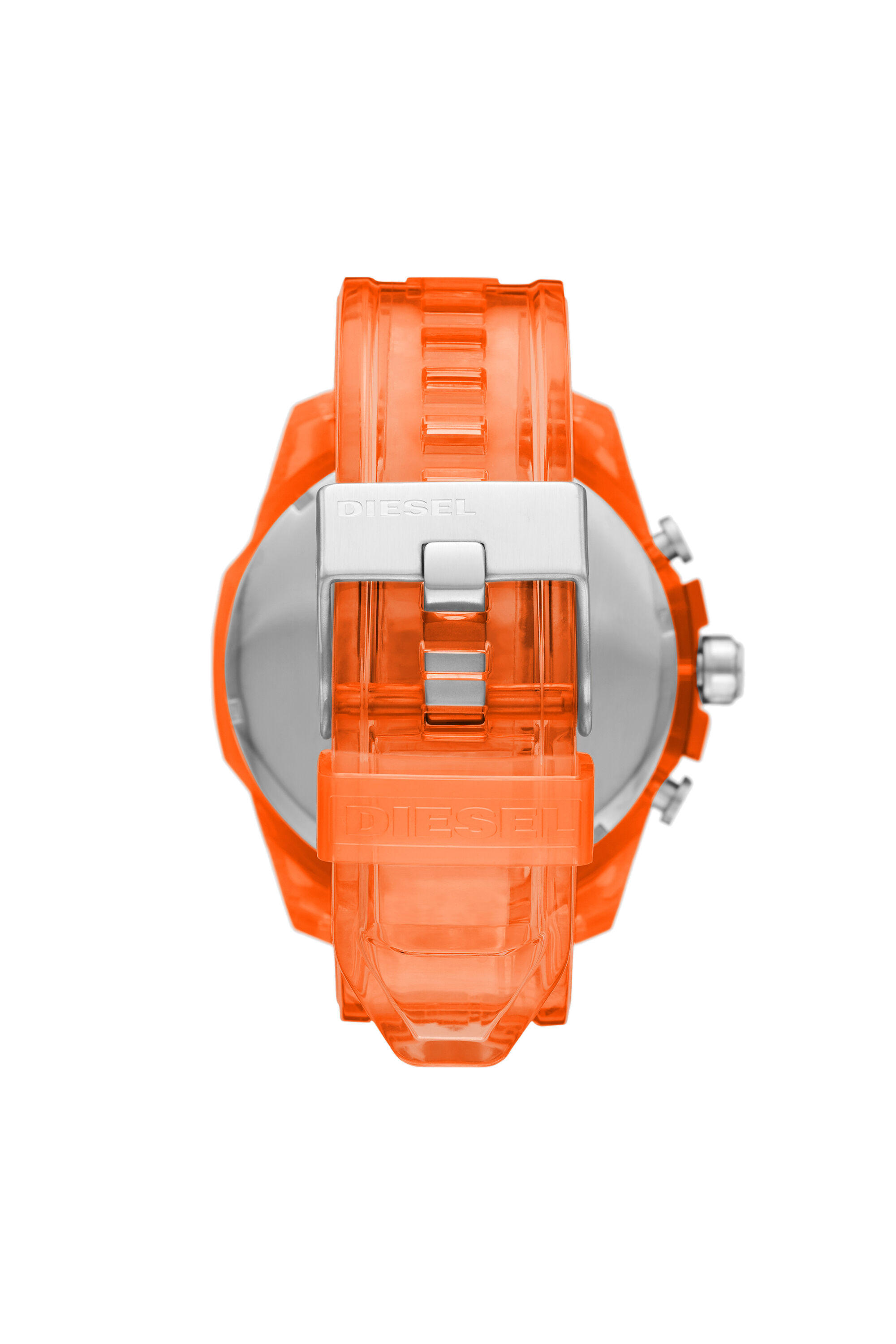 Diesel - DZ4533, Reloj Mega Chief cronógrafo en poliuretano naranja Hombre in Naranja - 2