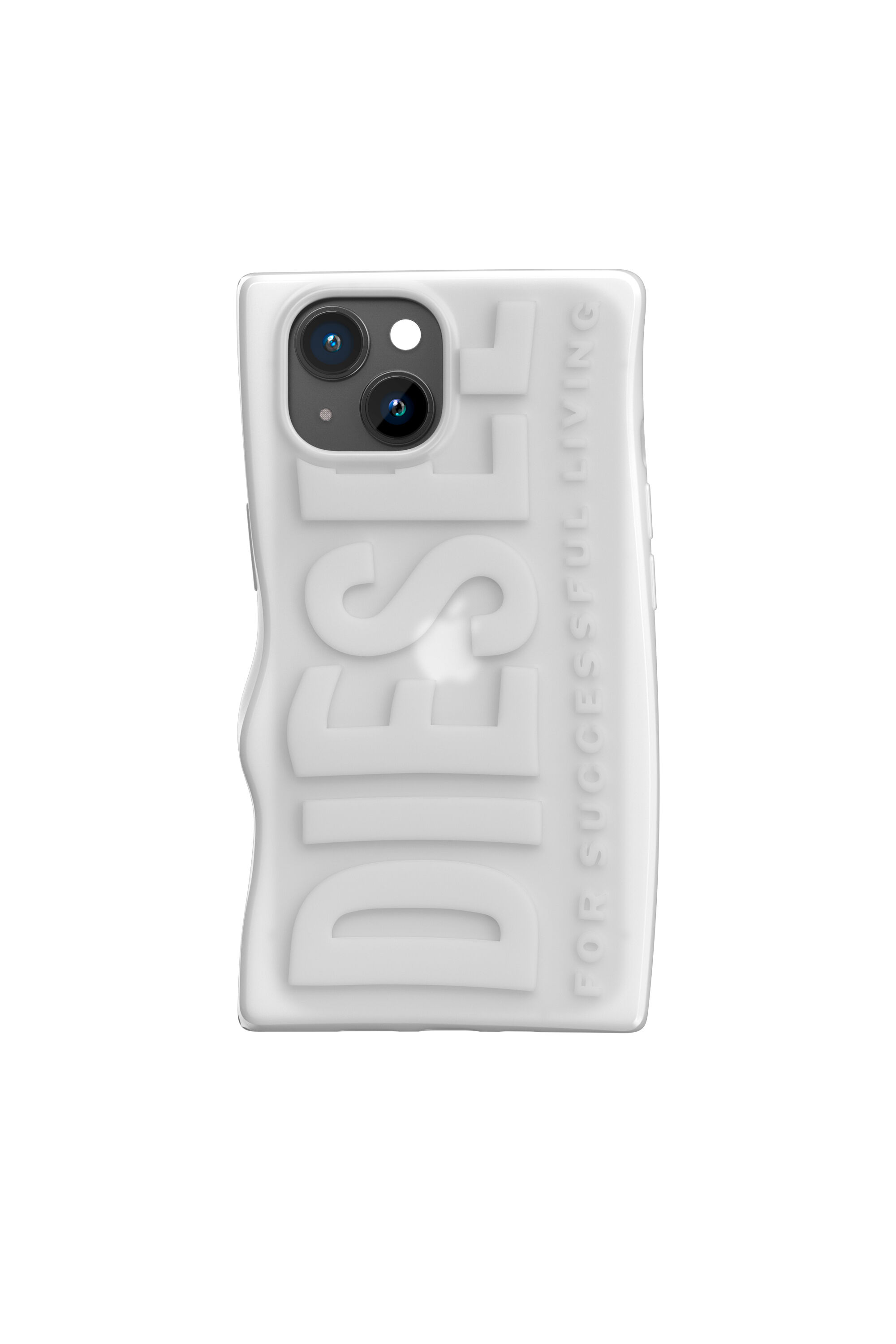 国内即発【DIESEL】54123 Moulded Case iPhone15 シリコンケース Women's D By case iPhone 15 | White | Diesel