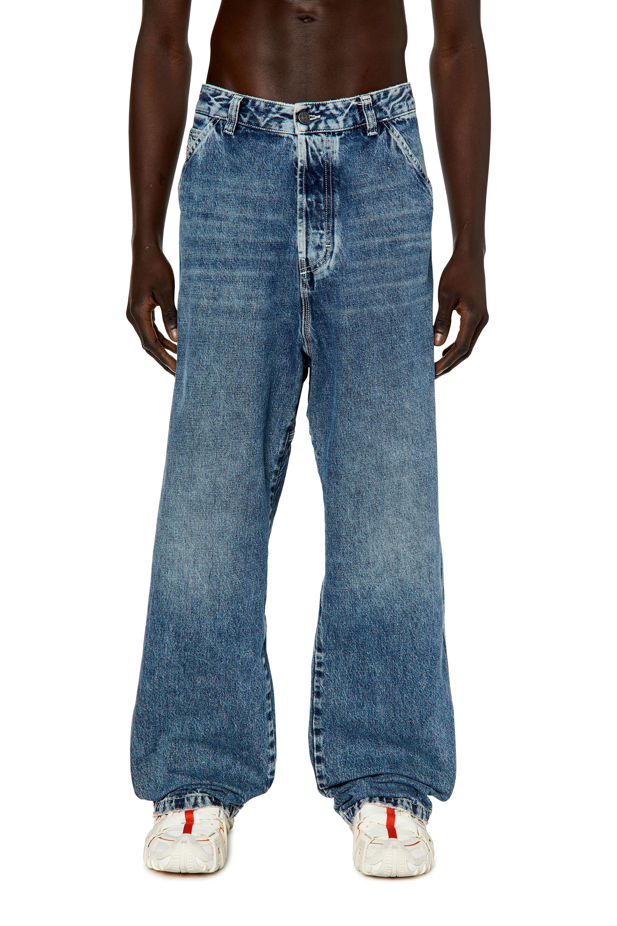Diesel - Straight Jeans D-Livery 007M3, Azul medio - Image 3