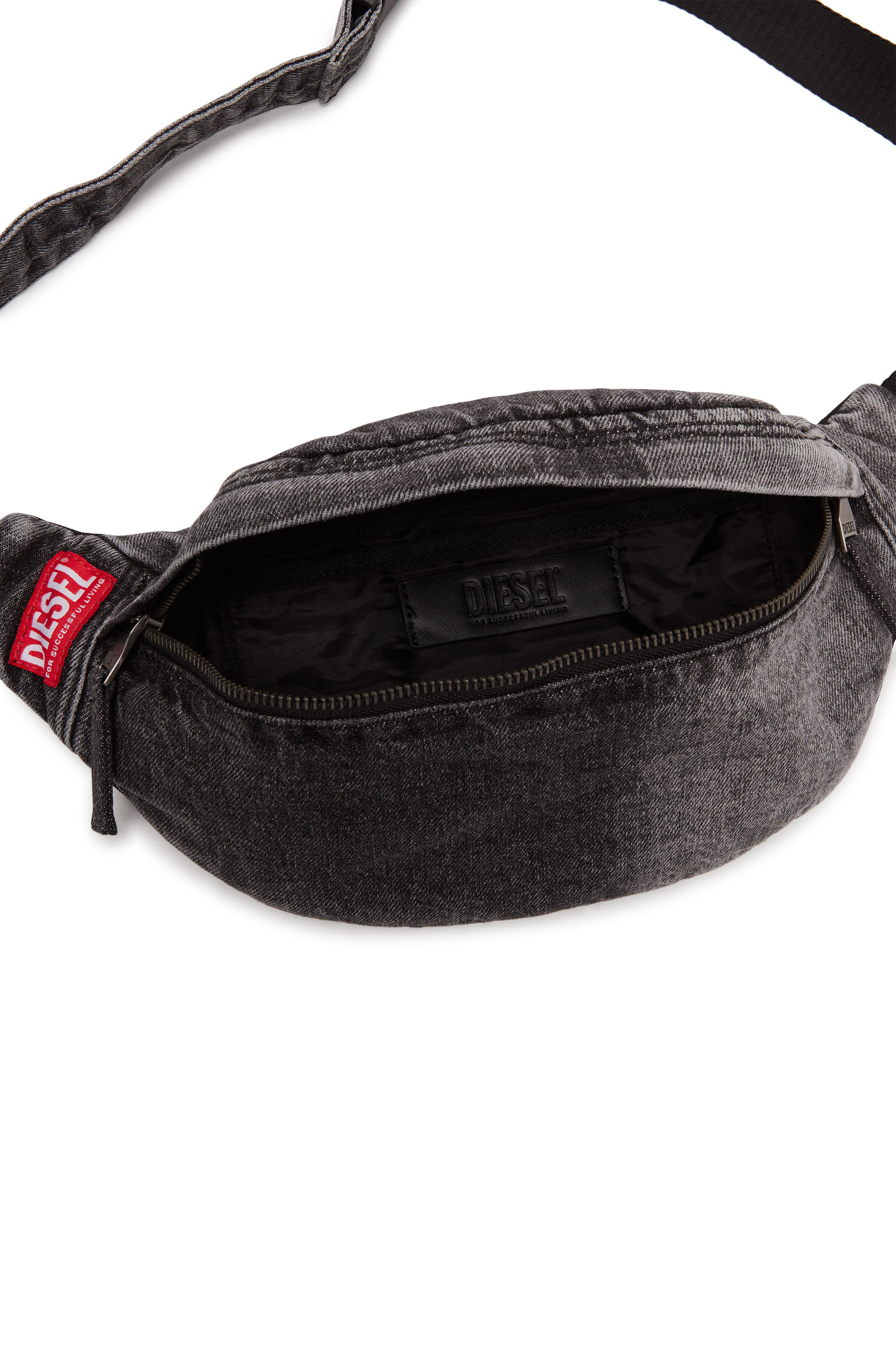 海外限定スパイク販売 | denim faded in bag Belt - X Beltbag Rave Men's Black Diesel | バッグ