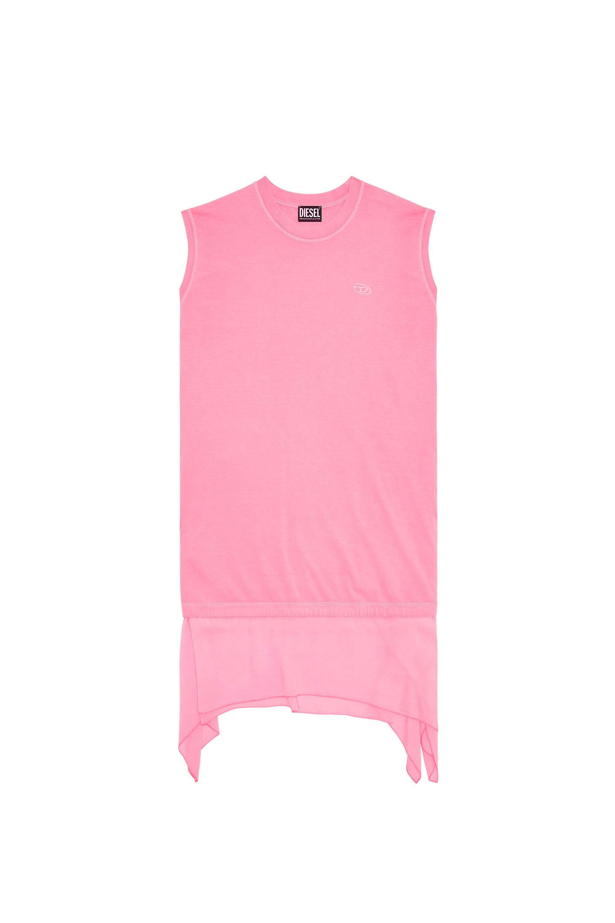 DIESEL>>ディーゼル D-Certa ストレッチ ミニドレス Women's Stretch mini dress with contrasting trims | Black