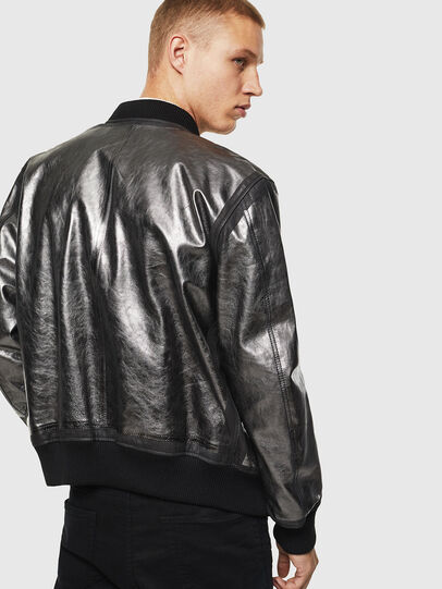 L-STEWARD-FOIL Man: Bomber jacket in metallic leather | Diesel