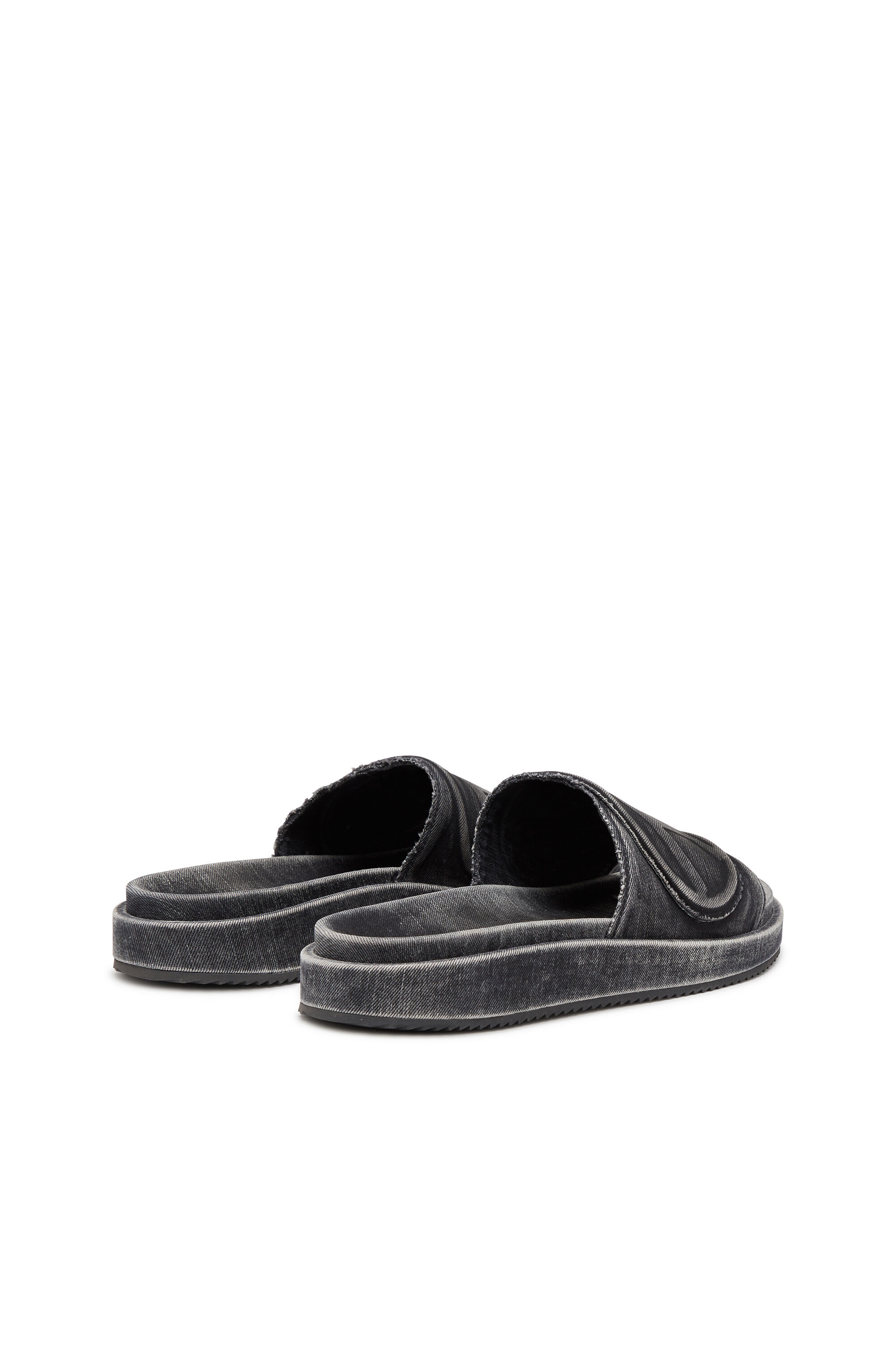 【DIESEL】Sa-Slide D ロゴ フリンジデニム スライド サンダル DIESEL (ディーゼル) オーバルD ウォッシュドデニム サンダル SA