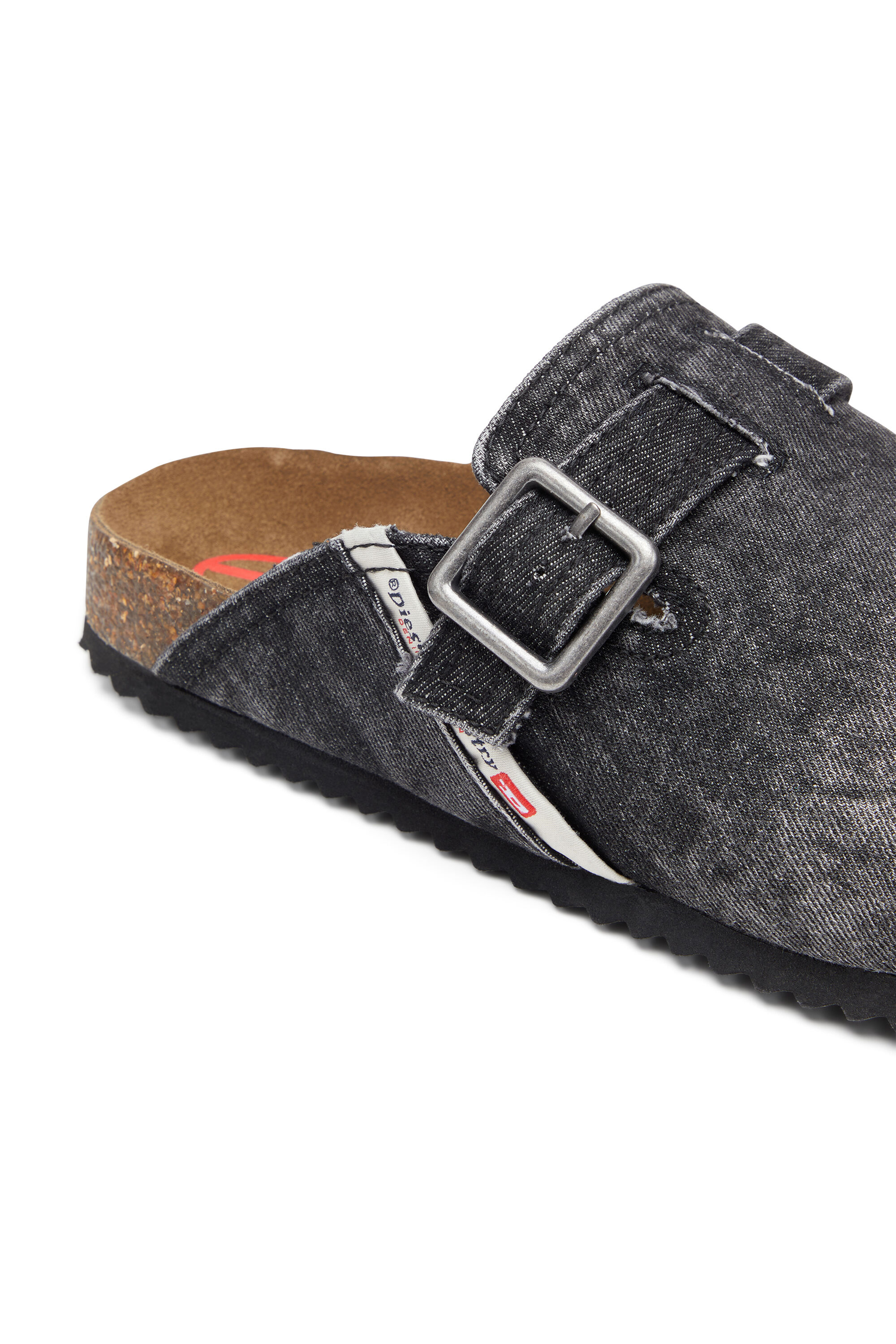 Men's D-Woodstock-Mules in faded denim | Black | Diesel