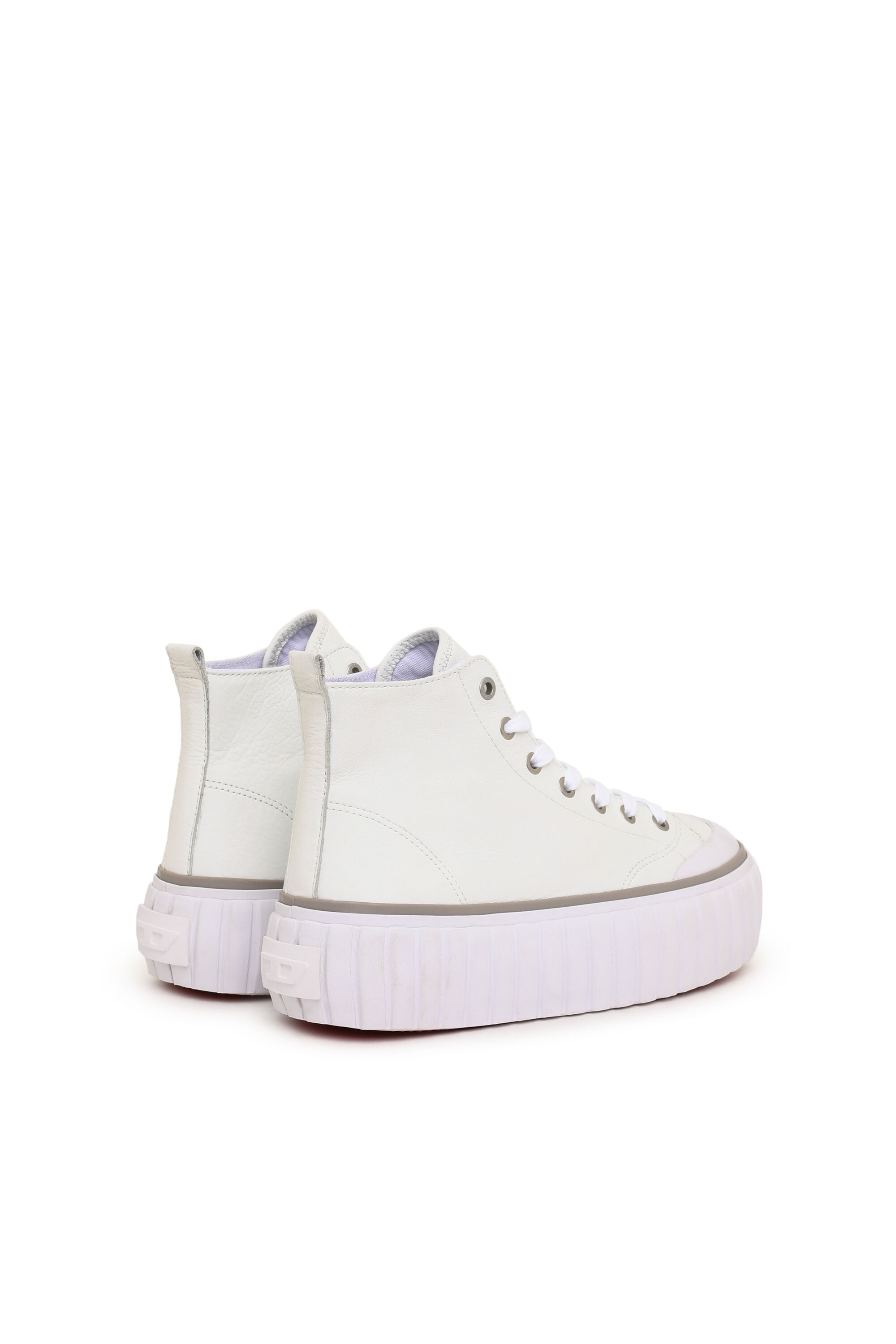 S-HANAMI MID W Woman: High-top flatform sneaker in leather | Diesel