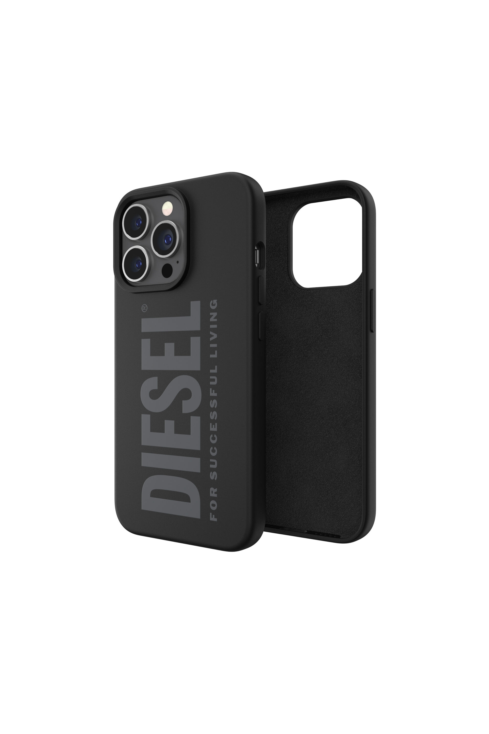Diesel - 47163 SILICONE CASE, Funda de silicona por iPhone 13 / 13 Pro Unisex in Negro - 1