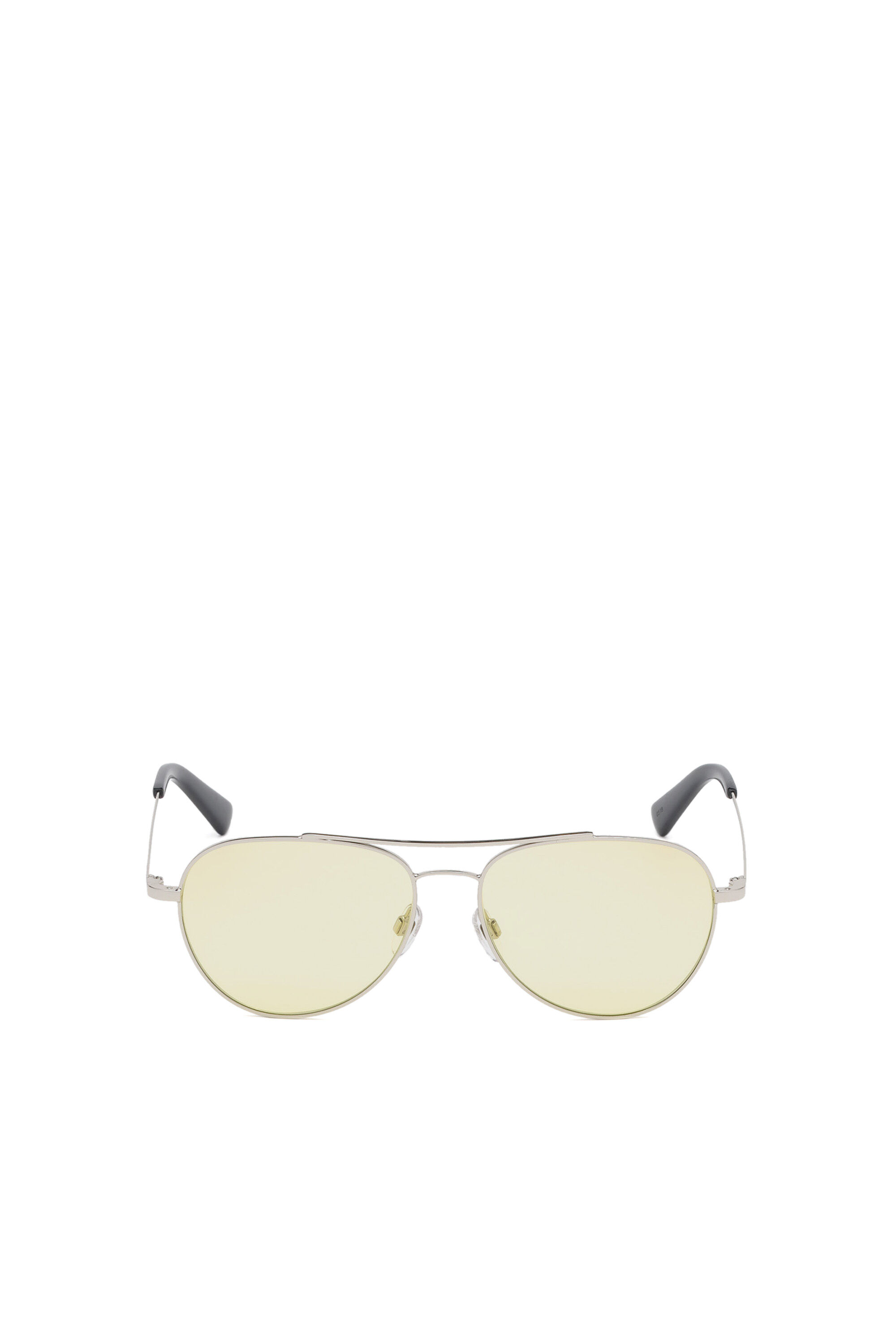 Diesel - DL0285, Gafas de sol de estilo aviador en metal Hombre in Gris - 1