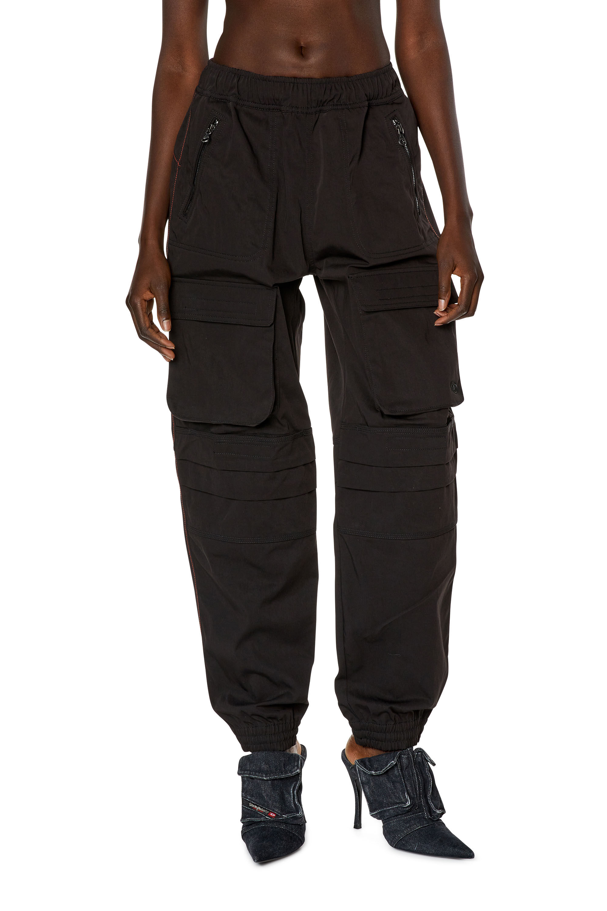 ご自宅用限定お買い得品 Women's Diesel | Black | twill nylon in pants Cargo Skater パンツ