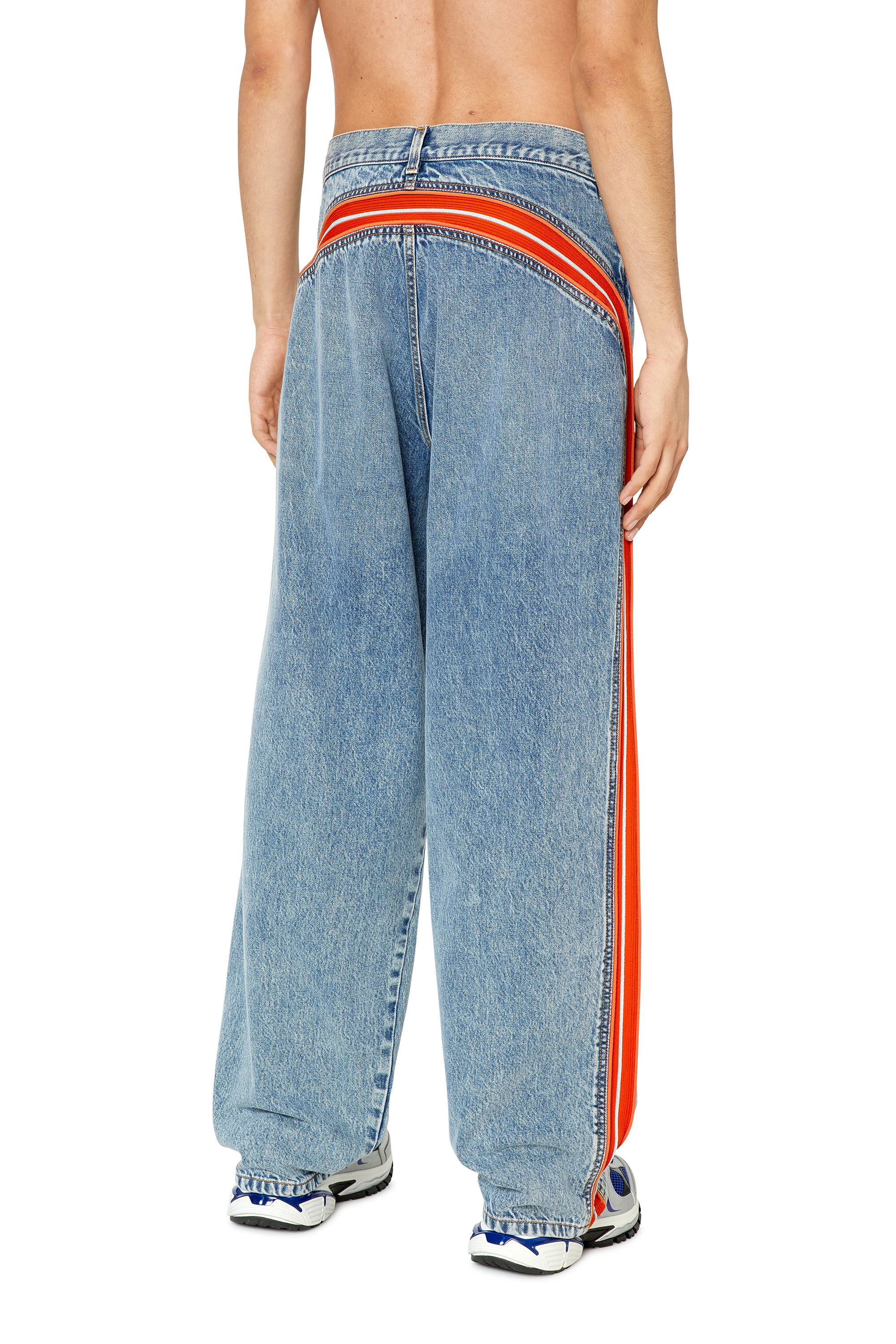 D-Vulkos 0EMAH Man: Straight Medium blue Jeans | Diesel