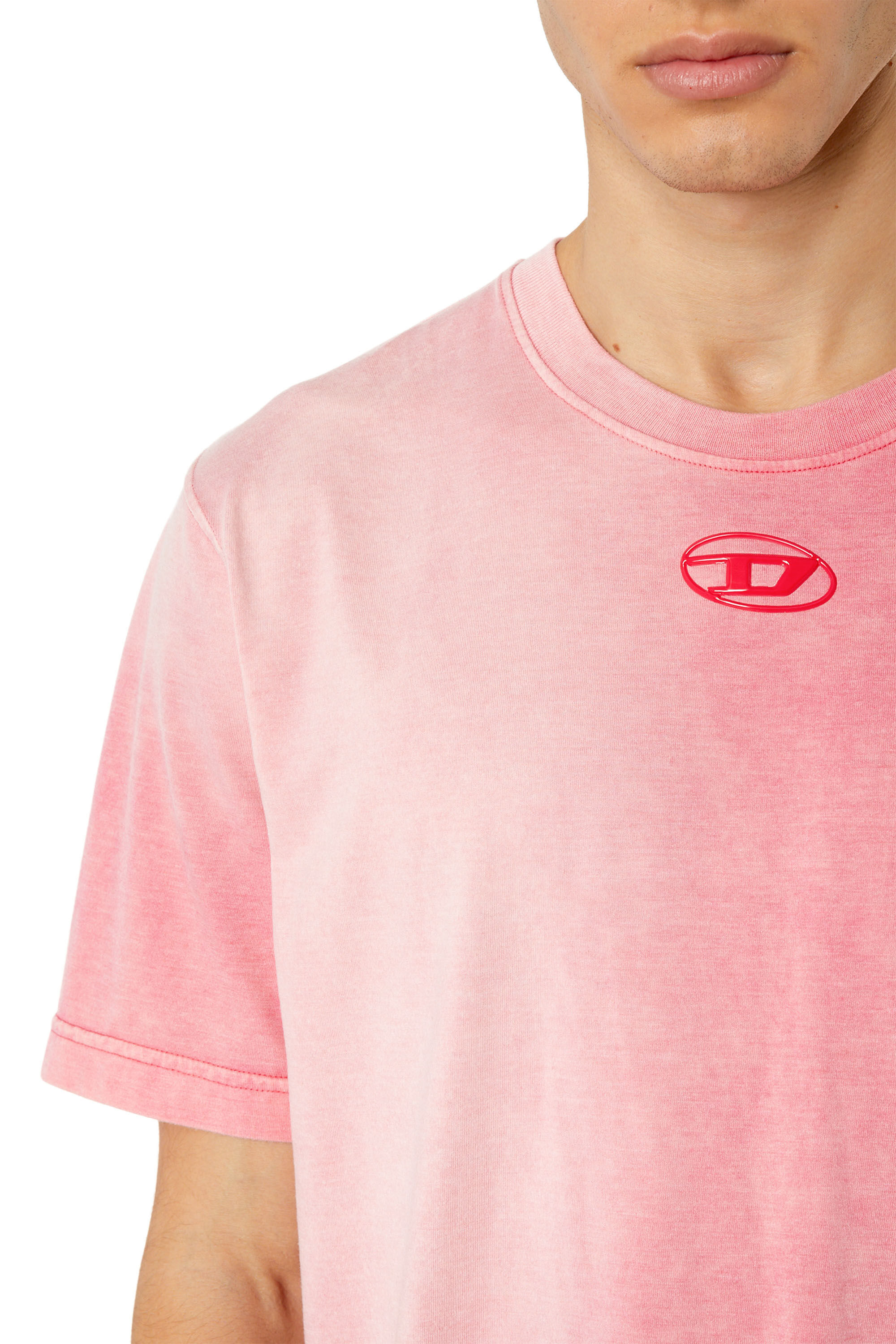 T-WISTY-G1 Man: Acid-wash tank top with logo patch | Diesel