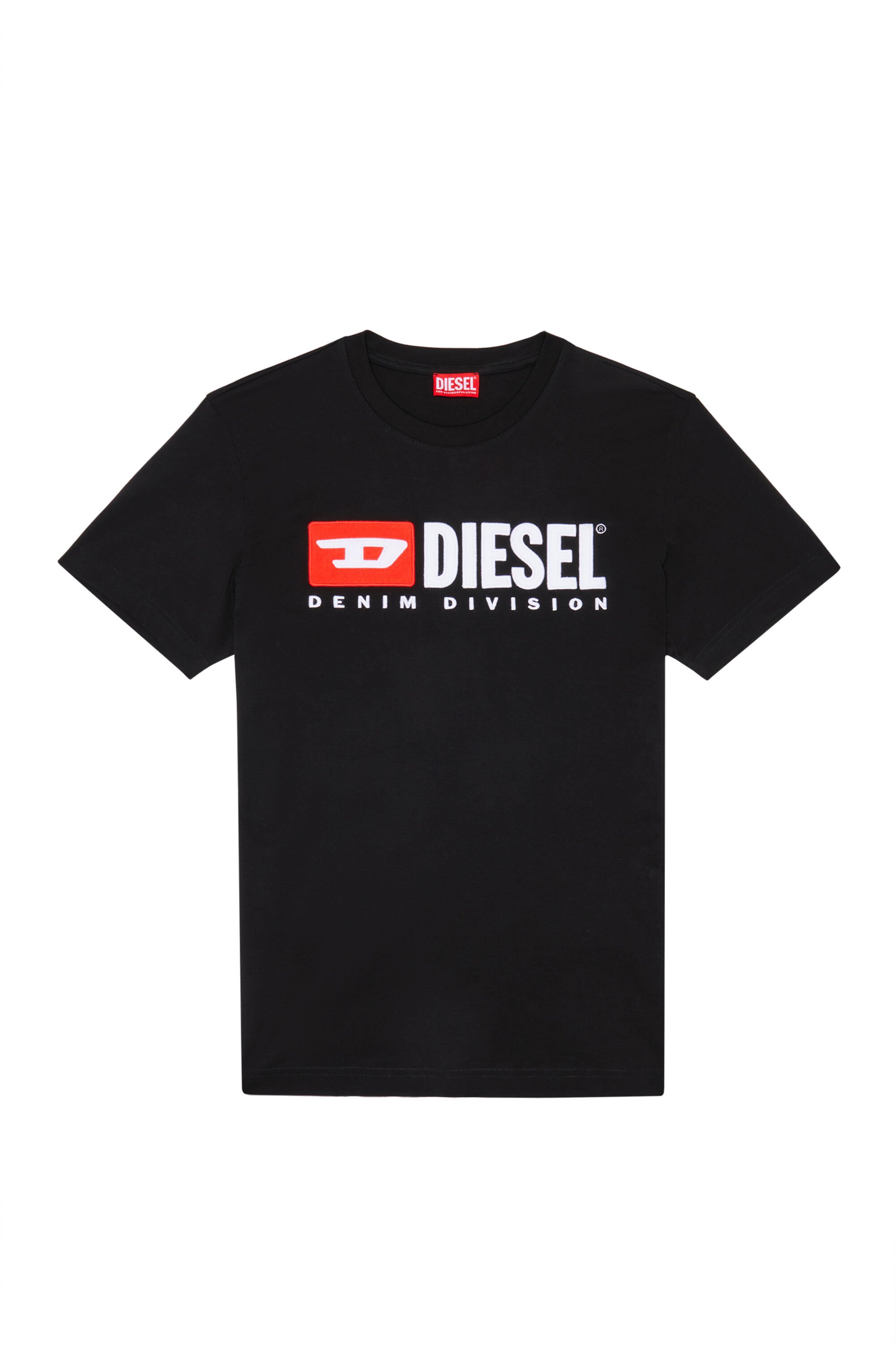 Diesel - T-DIEGOR-DIV, Hombre Camiseta con logotipo bordado in Negro - Image 2